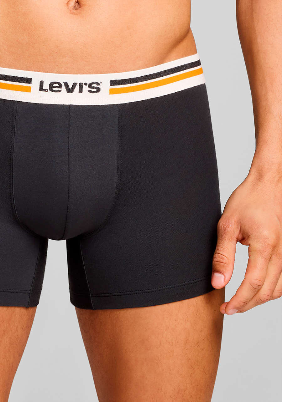 Levi's® Boxershorts »LEVIS MEN PL SPW LOGO BOXER BRIEF ORG 2P« 2er Pack,  mit breitem Logobund