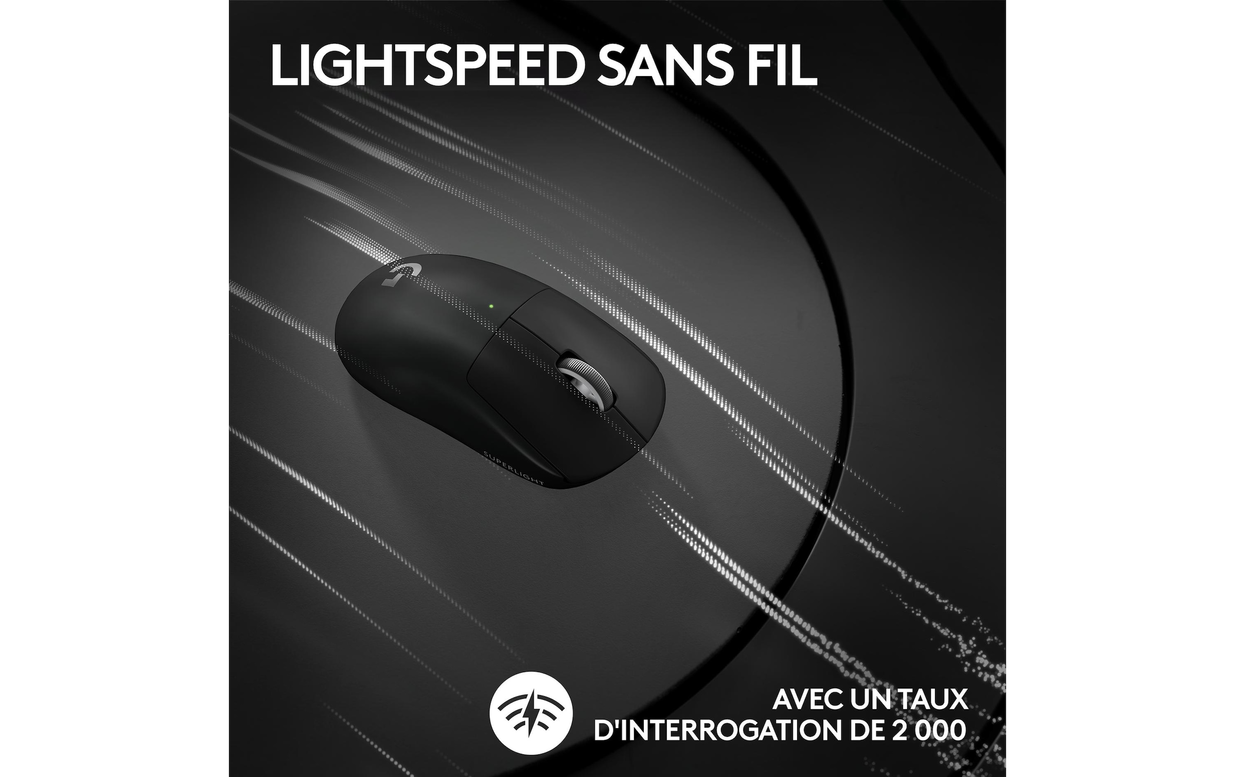 Logitech Gaming-Maus »Pro X Superlight 2 Lightspeed Schwarz«, Funk-kabellos