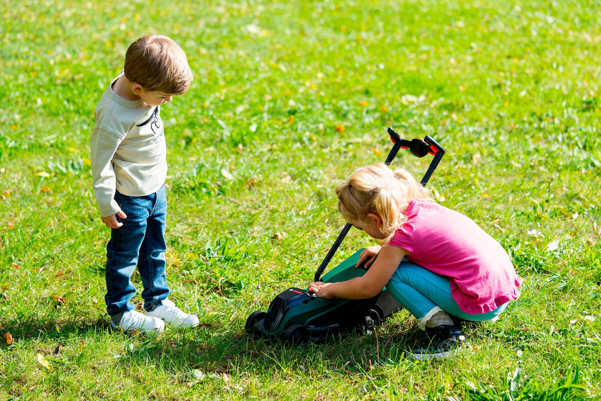 Klein Kinder-Rasenmäher »Bosch mini, Rotak II«, Made in Germany