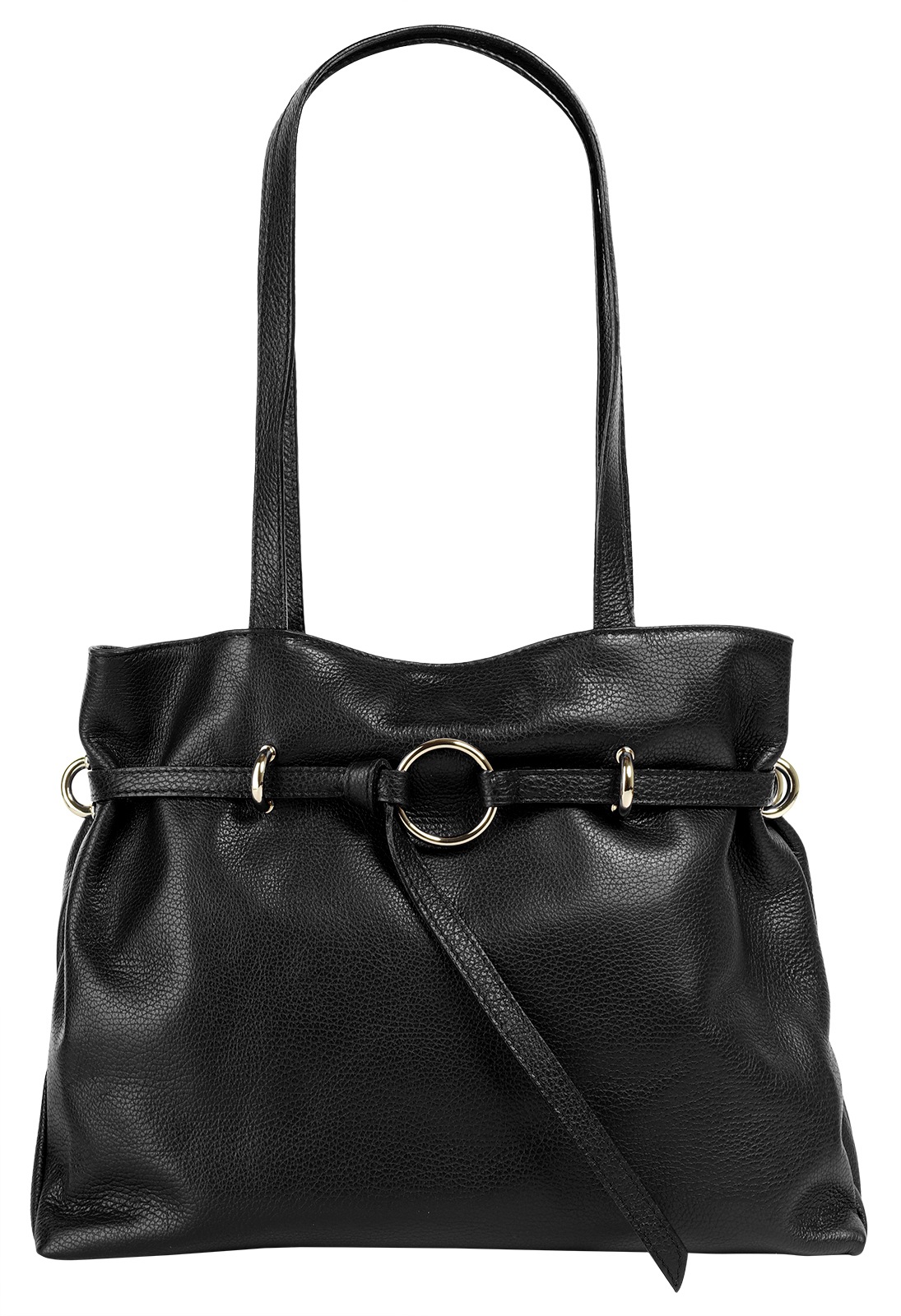 Samantha Look Henkeltasche echt Leder, Made in Italy