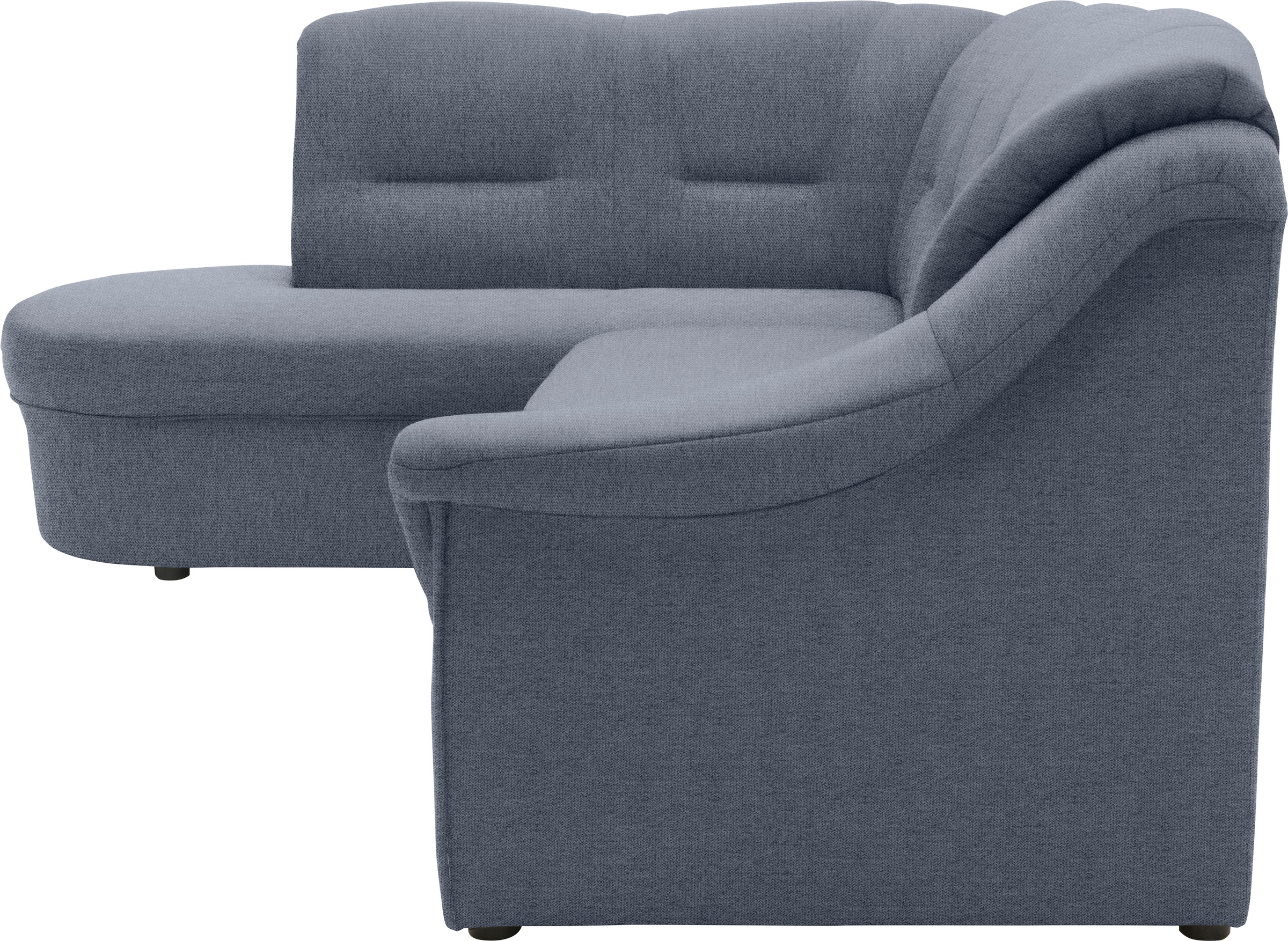 DOMO collection Ecksofa »Faenza für kleine Räume, Stellmasse 232,176cm, komfortabel, L-Form«, mit Ottomane, zeitlos, elegante Armlehnen, wahlweise mit Bettfunktion