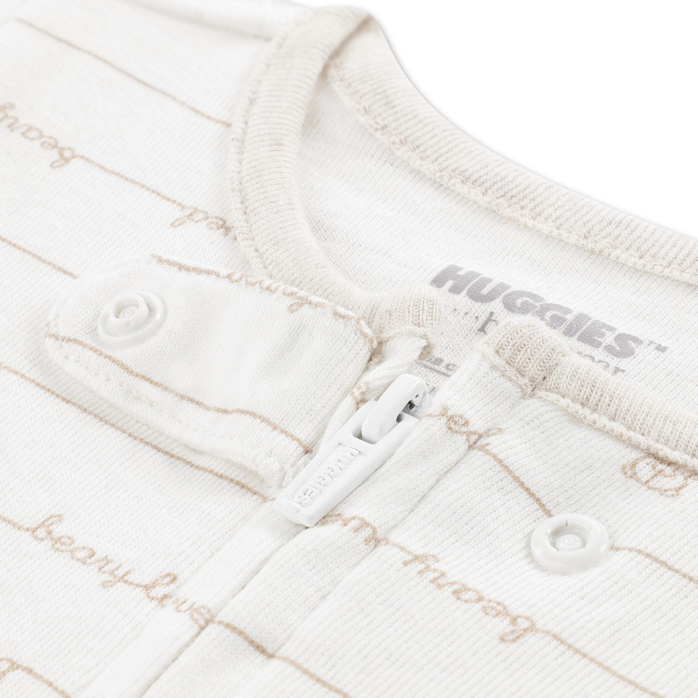 HUGGIES babywear Combinaison »HUGN FOOTED COVERALL« Langarm mit Füssen-durchgehener Reissverschluss-Allover-Print-unisex