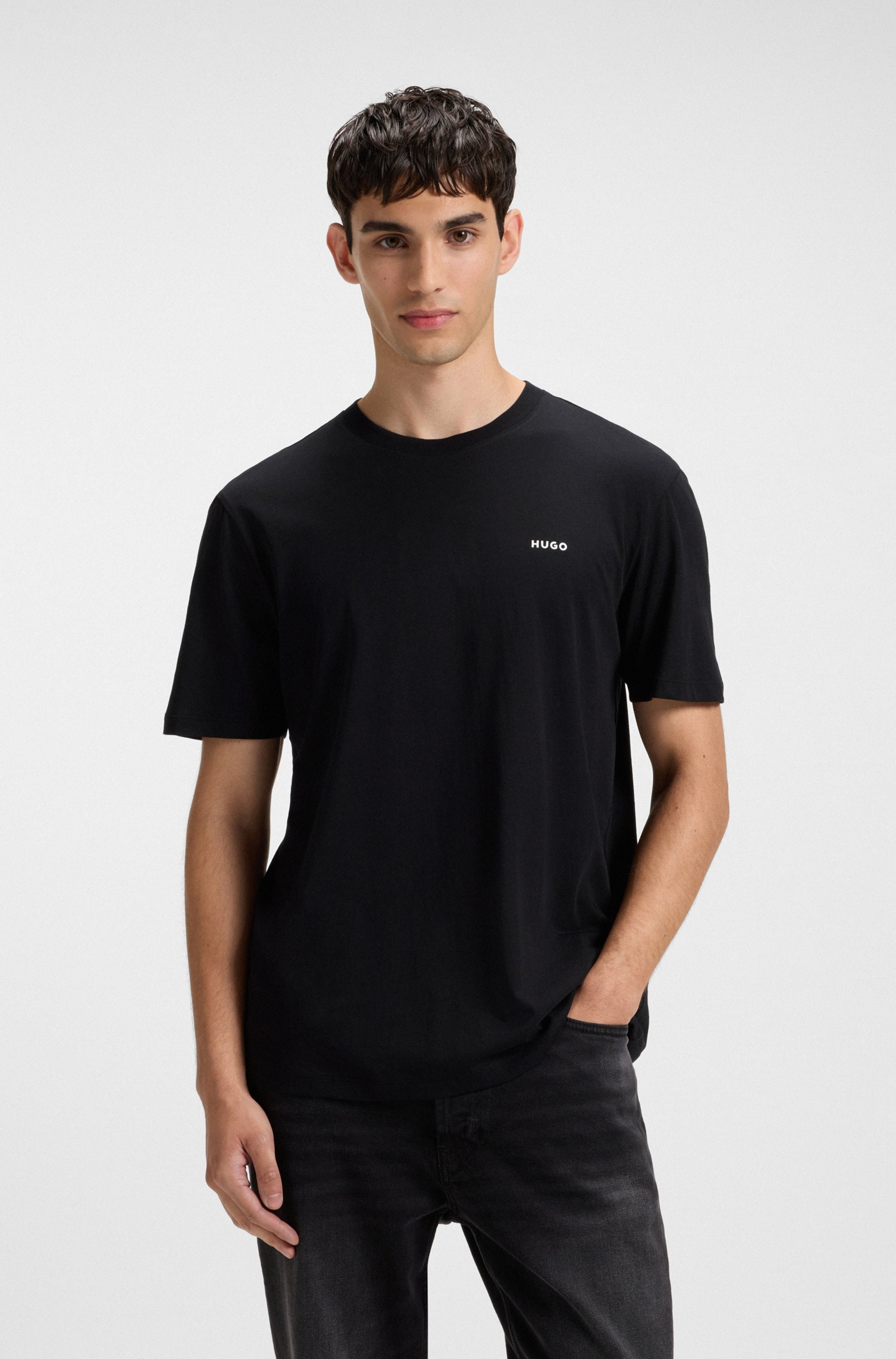 HUGO T-shirt »Dero« Rundhalsausschnitt, Regular Fit, Basic Must Have