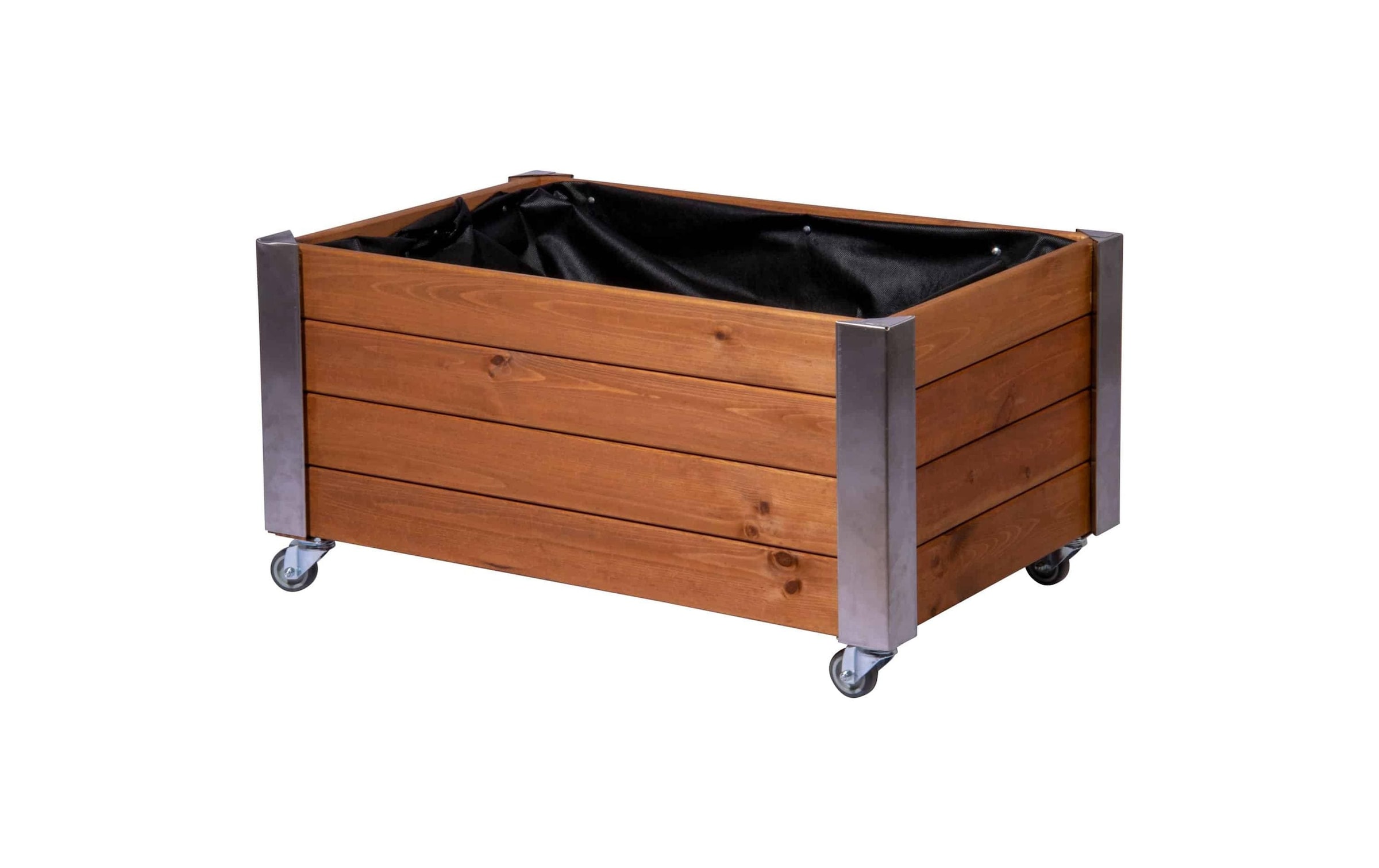 Image of dobar Hochbeet ""Rollfi" aus Holz mit Rollen"