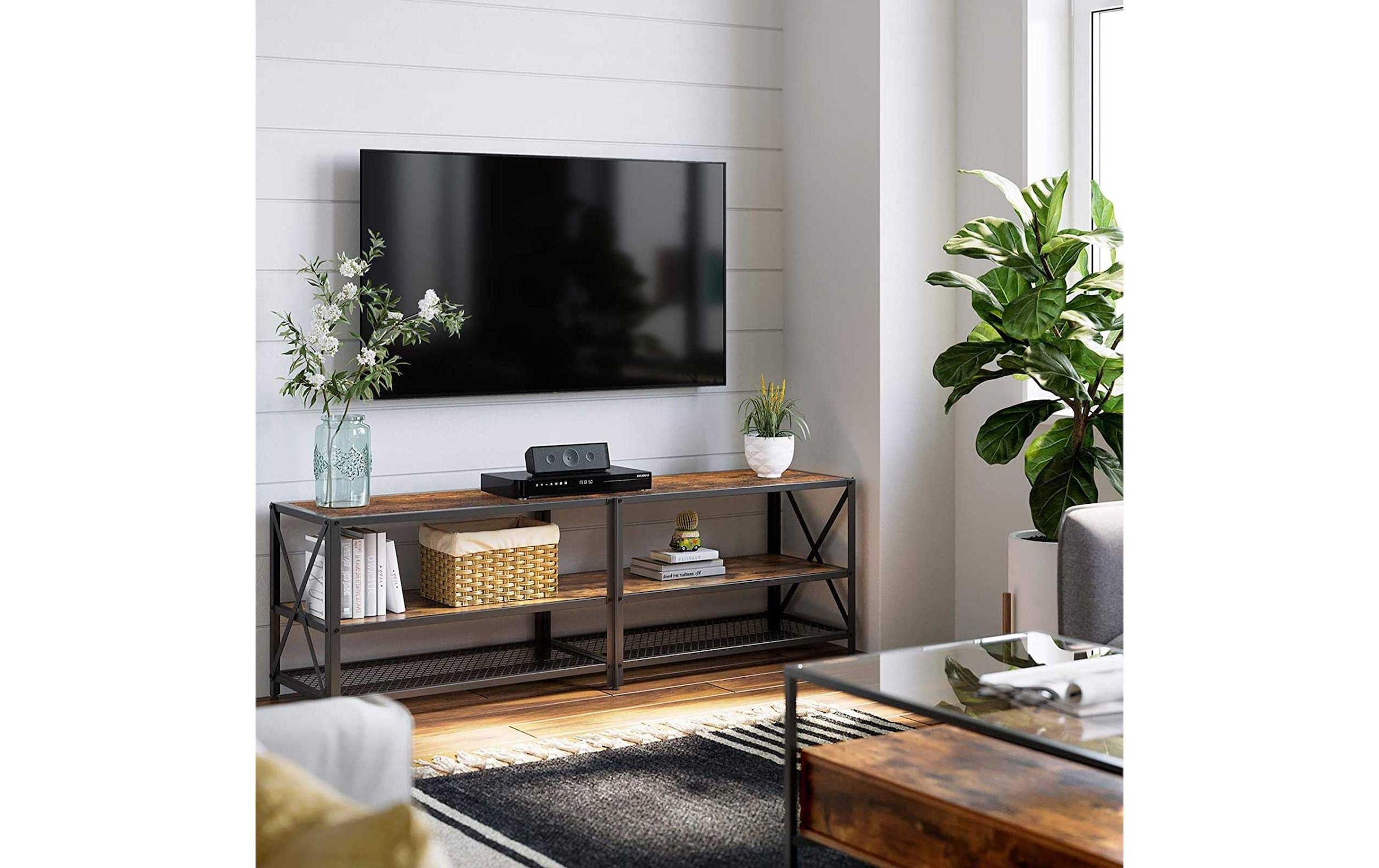 VASAGLE TV-Schrank »TV-Möbel mit Ablagen, Stahlgestell« günstig kaufen