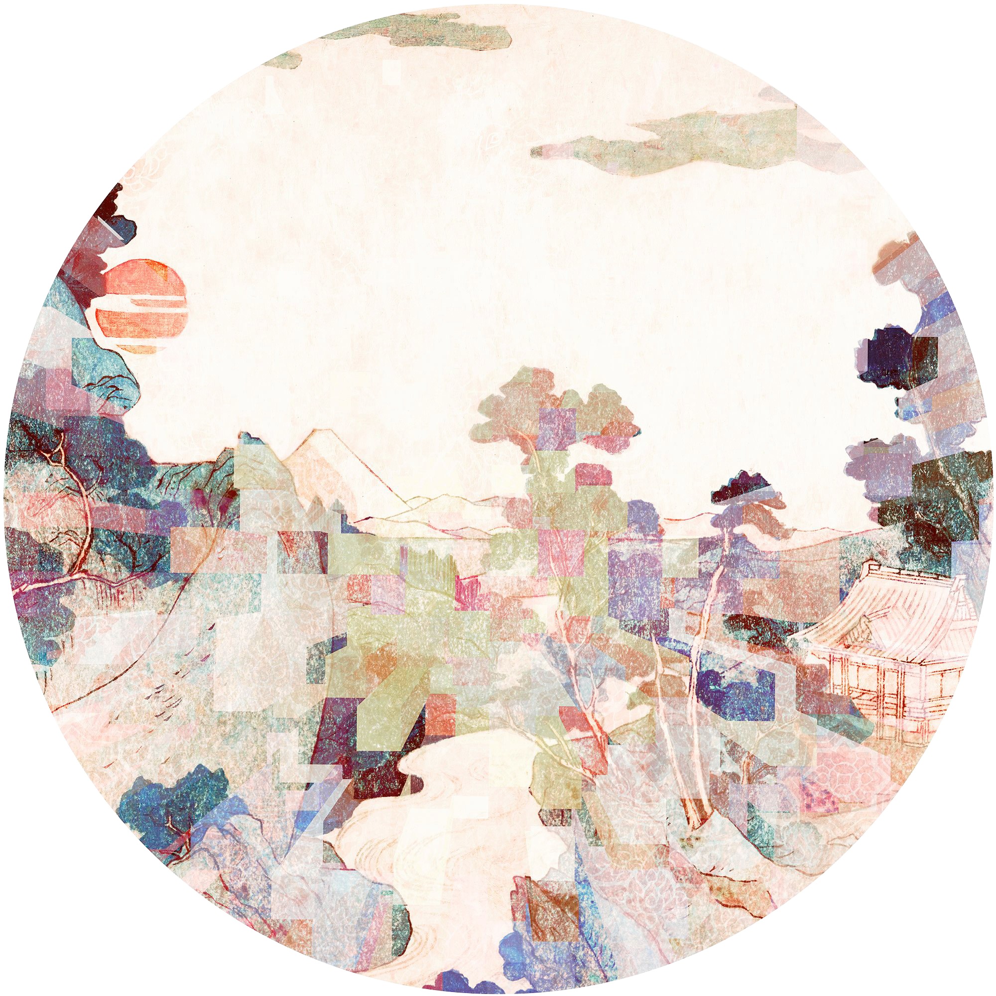 Image of Komar Fototapete »Impression«, Comic-botanisch, 125 x 125 cm bei Ackermann Versand Schweiz