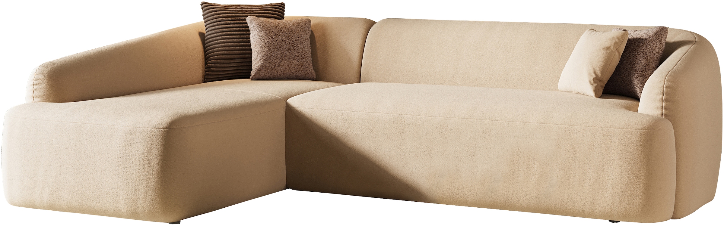 INOSIGN Ecksofa »Nergal, Einzelsofa oder L-Form«, Modernes Design, schlichte Optik, stilvoller Blickfang im Wohnzimmer