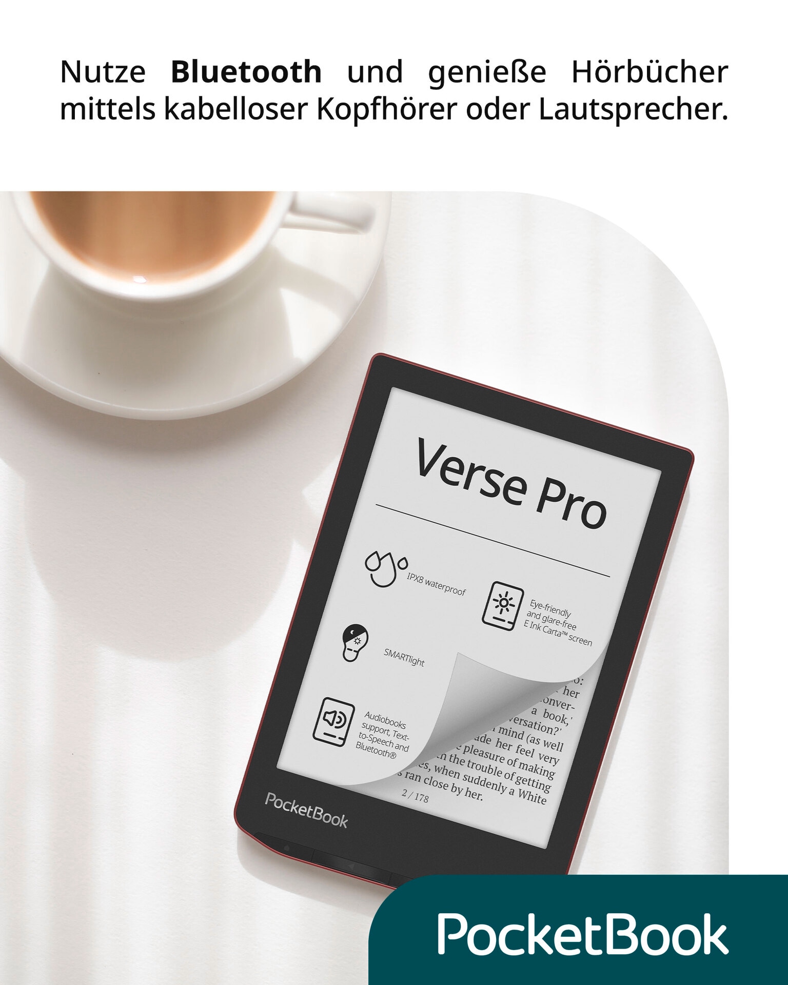 PocketBook E-Book »Verse Pro«, (15,2 cm / 6 Zoll),)