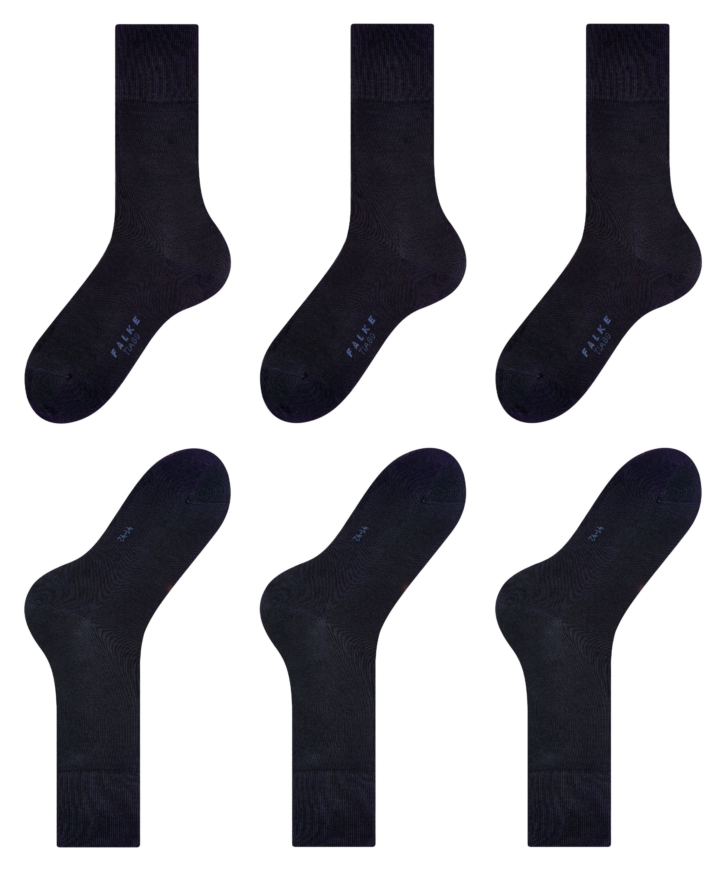 FALKE Socken »Tiago« 3 Paar,  im 3er-Pack, für Erwachsene, aus Fil-d’Écosse-Baumwolle