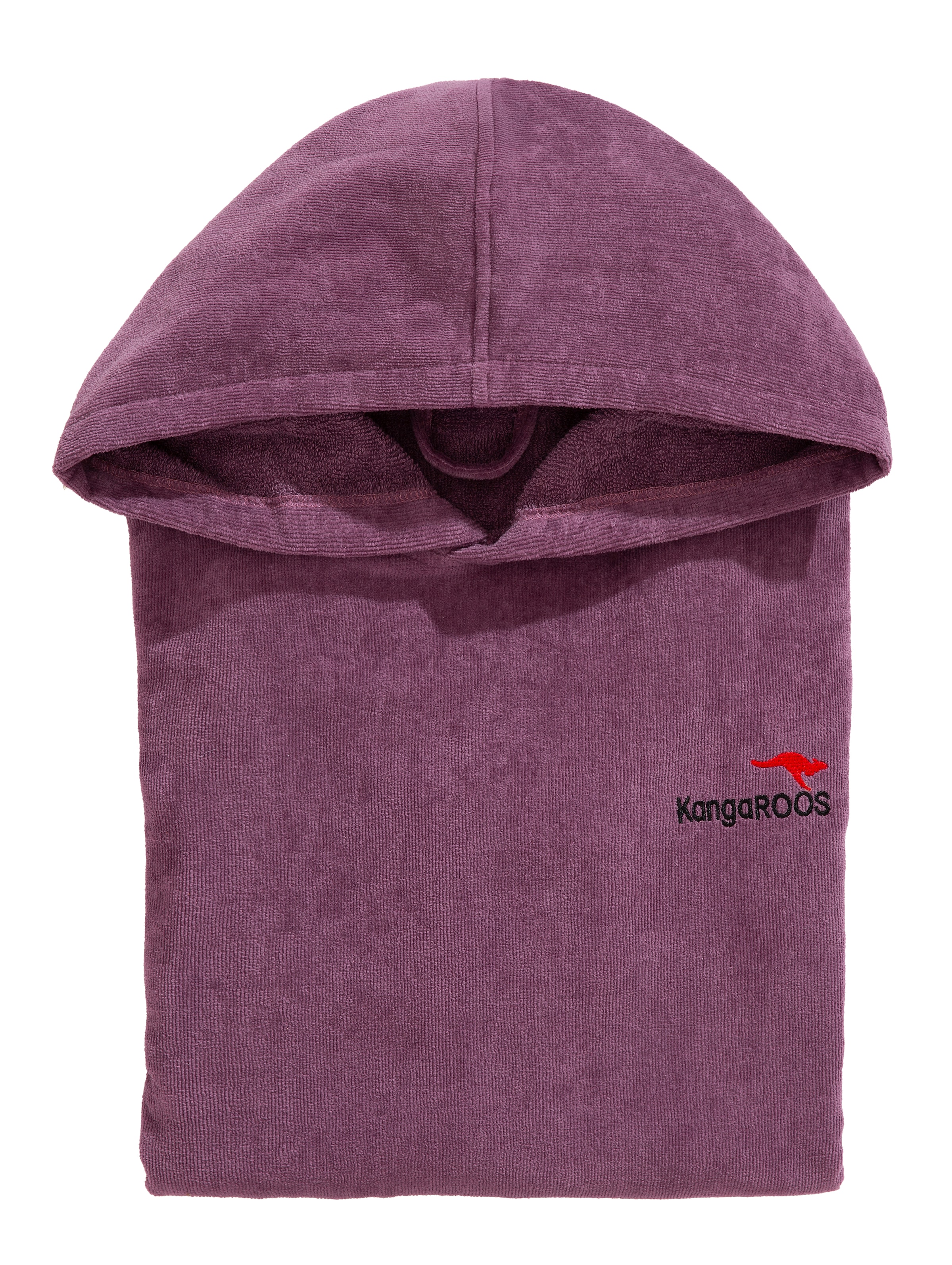 KangaROOS Poncho de bain »Summer, ideal für Sauna, Spa & im Urlaub, Damen & Herren« 1 cuis Surfponcho, mit Bauchtasche, 100% Baumwolle, Frottee