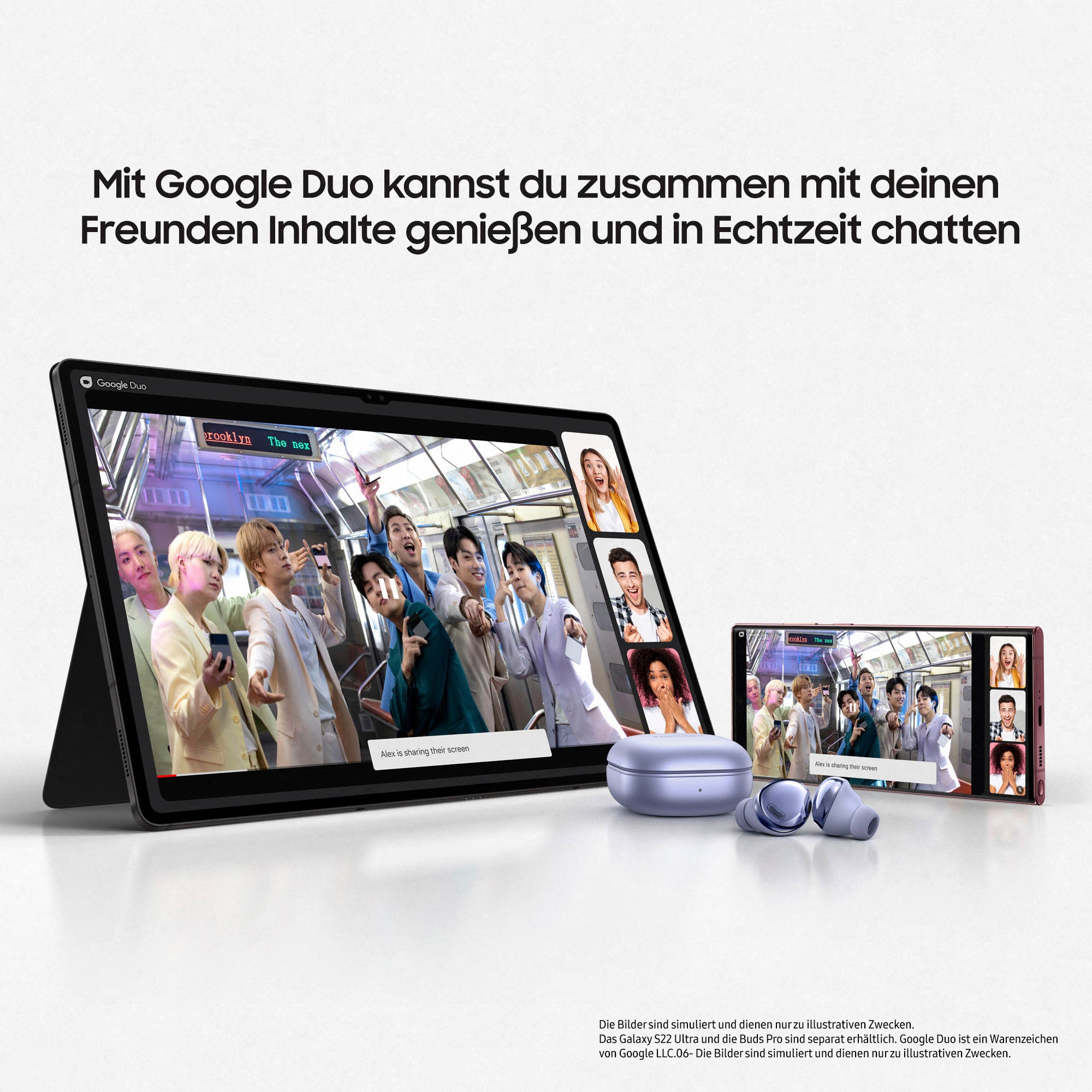 Samsung Tablet »Galaxy Tab S8+«, (31,5 cm / 12,4 Zoll), Android, WQXGA+,)