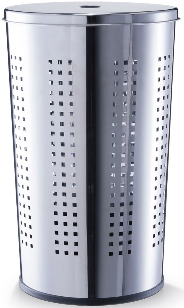 Image of Zeller Present Wäschetonne Höhe 58 cm, verchromtes Metall