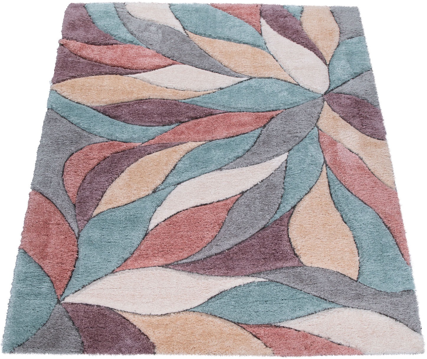 Image of Paco Home Hochflor-Teppich »Blanca 361«, rechteckig, 40 mm Höhe, florales 3D-Design, ideal im Wohnzimmer & Schlafzimmer bei Ackermann Versand Schweiz