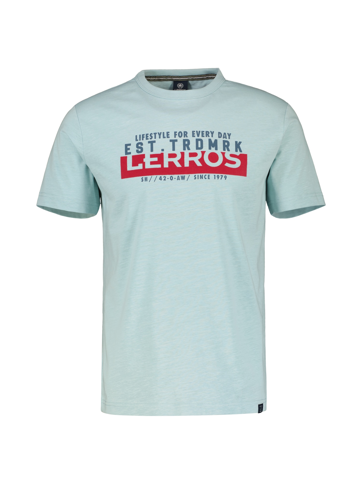 LERROS T-Shirt »Unifarbenes T-Shirt mit Print«