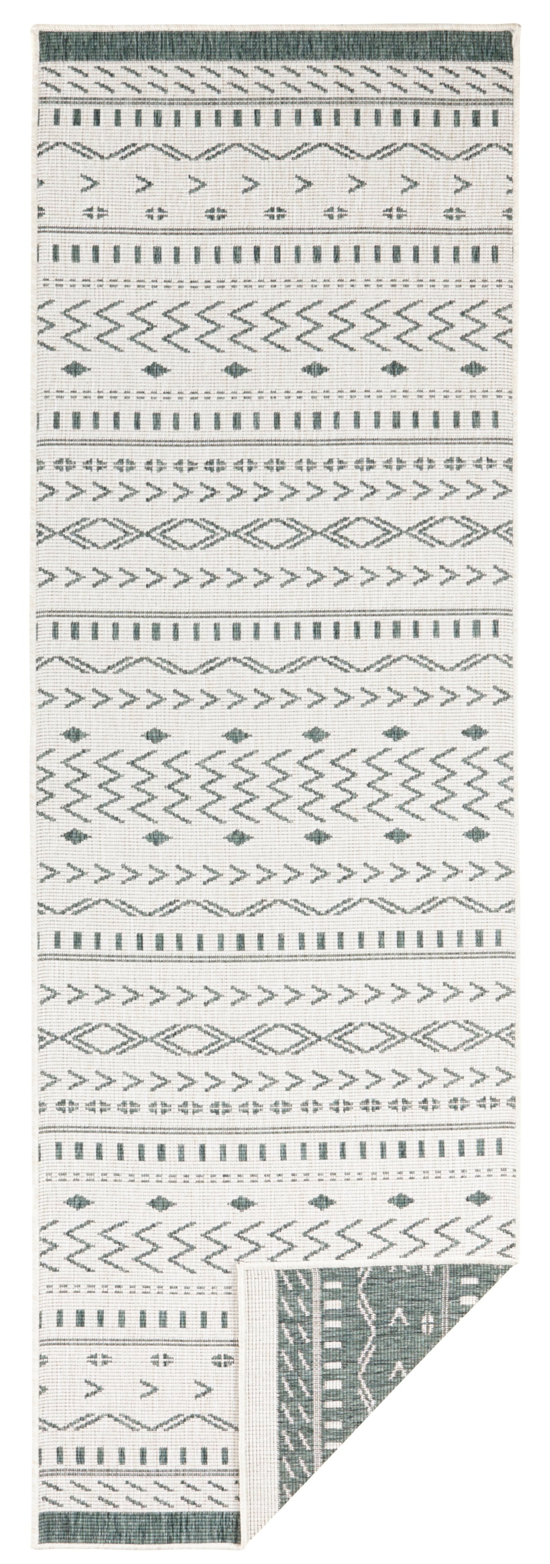 NORTHRUGS Teppich »Kuba Wendeteppich«, rechteckig, 5 mm Höhe, In-& Outdoor, Wetterfest, Balkon, Läufer, Wohnzimmer, Wasserfest