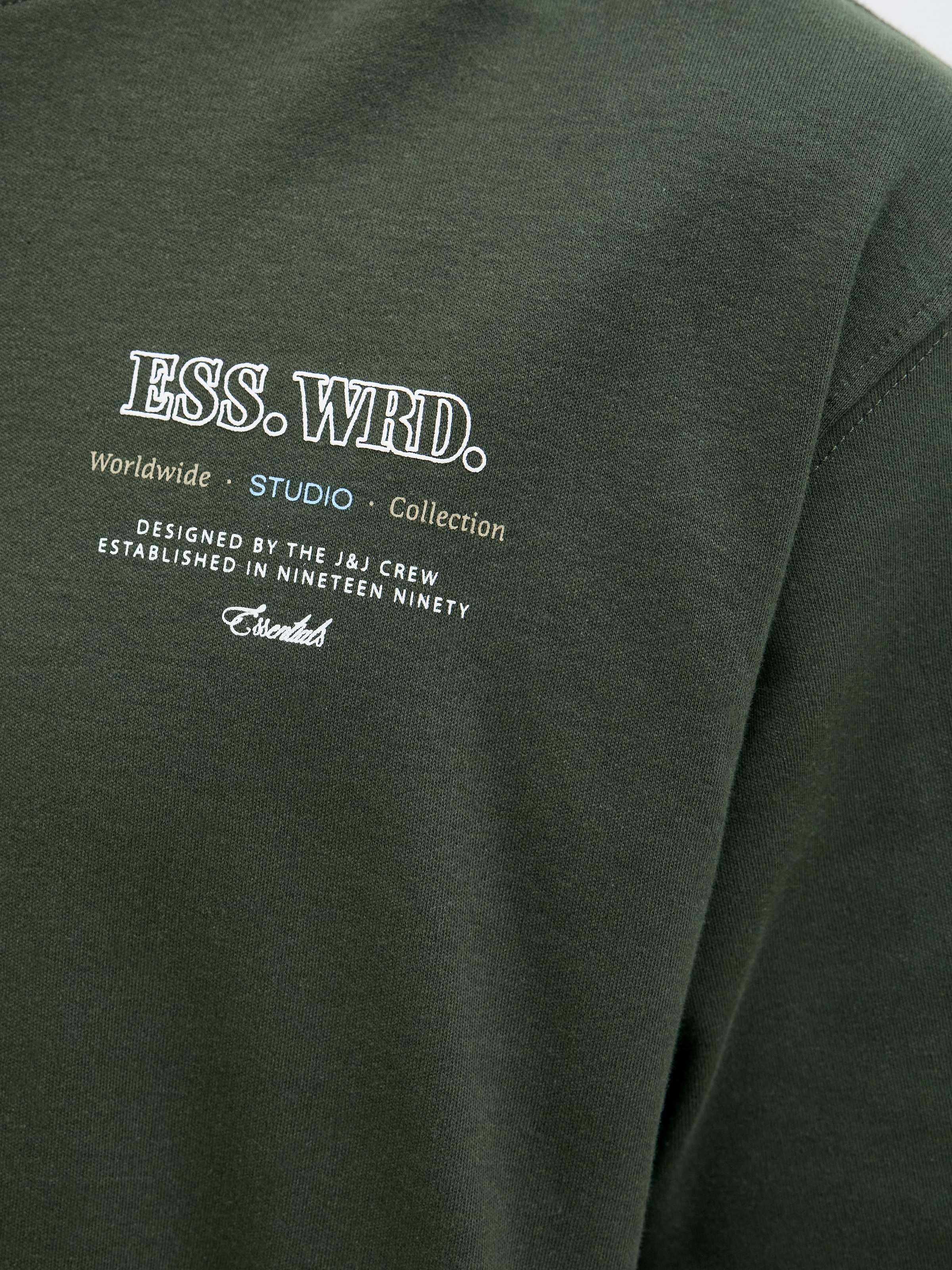 Jack & Jones Rundhalsshirt »JJEURBAN EDGE STUDIO TEE SS O-NECK NOOS«, mit Front und Back Print
