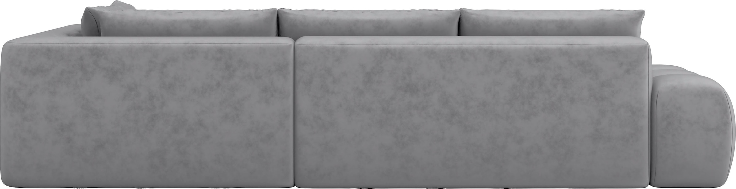 INOSIGN Ecksofa »AZITA Designsofa, elegant und bequem L-Form, Bubble-Optik«, lose Rückenkissen, traumhafte Steppung, Masse B/T/H: 352/210/72 cm