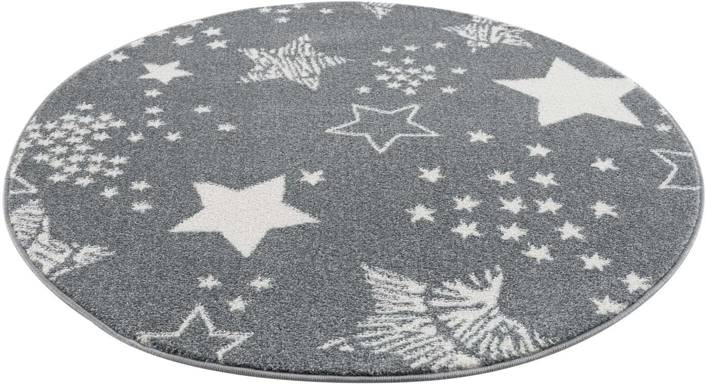 Image of Carpet City Kinderteppich »Anime9387«, rund, 11 mm Höhe, Sternen-Teppich, Weicher Flor, Pflegeleicht, Kinderzimmer bei Ackermann Versand Schweiz