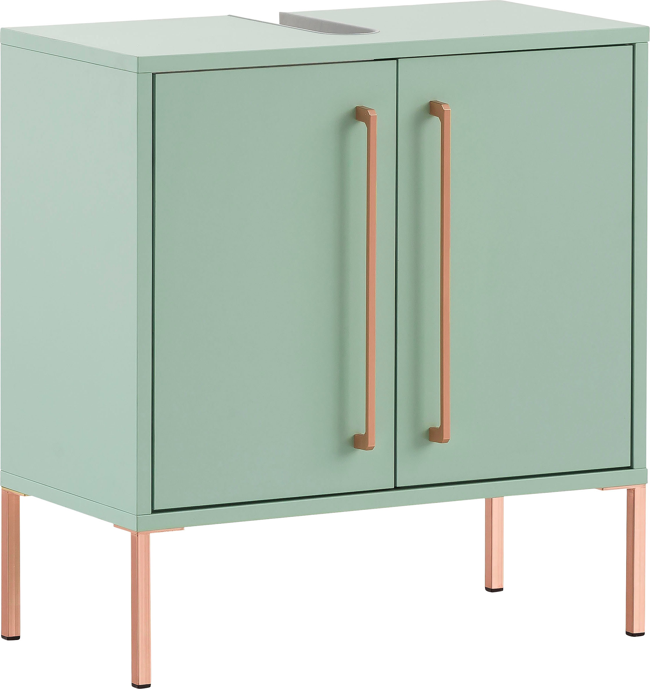 Image of Schildmeyer Waschbeckenunterschrank »Sari«, Griffe & Füsse kupferfarben bei Ackermann Versand Schweiz