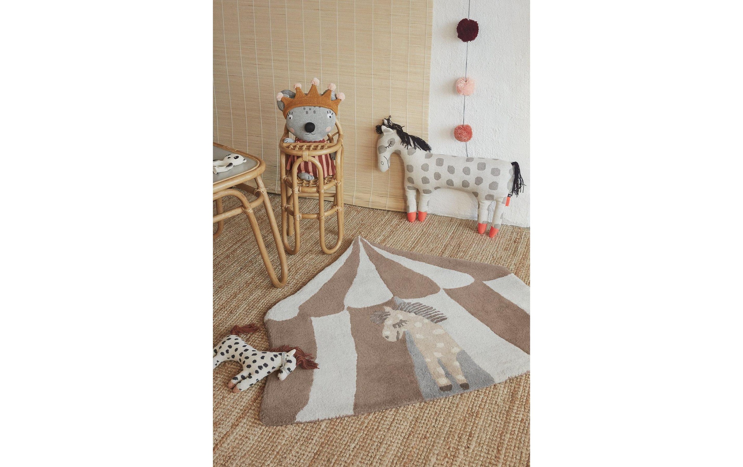 OYOY Puppenhochstuhl »Regenbogen 52 x 22 cm, Braun«, Holzart: Rattan (Indonesien)