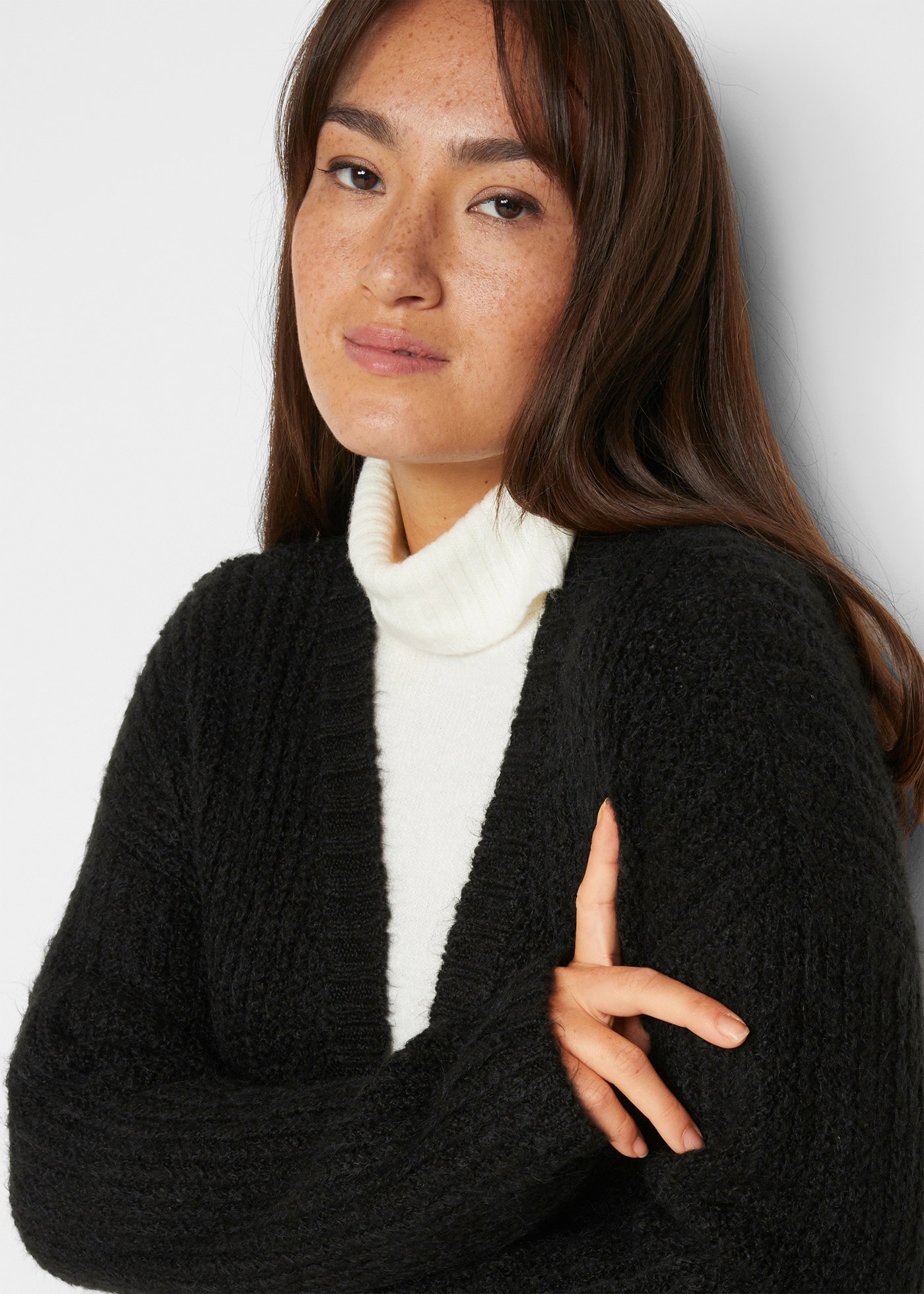 Image of bonprix Strickmantel aus Baumwollmischung, Oversize-Look, Loose fit, unifarben