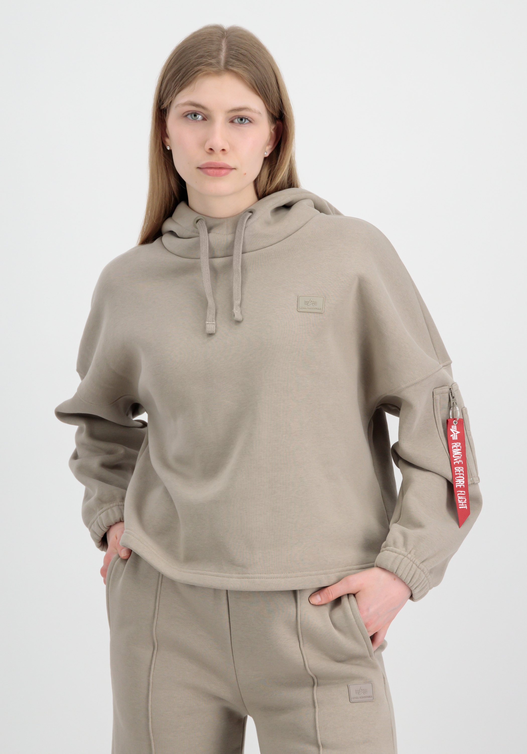 Alpha Industries Hoodie Alpha Industries Women - Hoodies X-Fit Label OS Hoodie Wmn-Alpha Industries 1