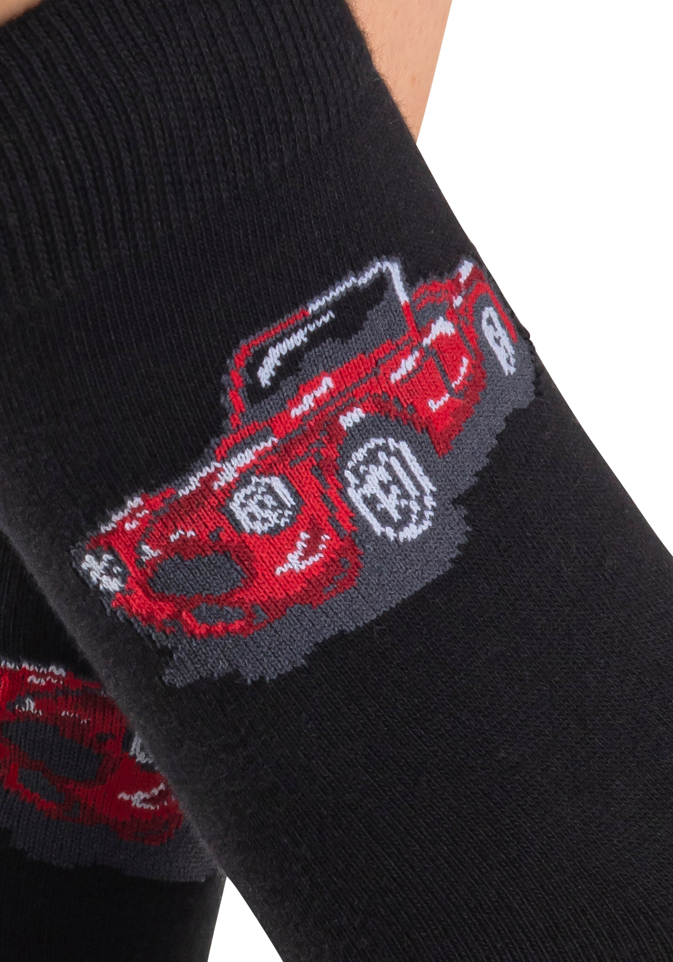 H.I.S Chaussettes de loisirs Packung, 5 Couple tlg. mit eingestrickten Motiven