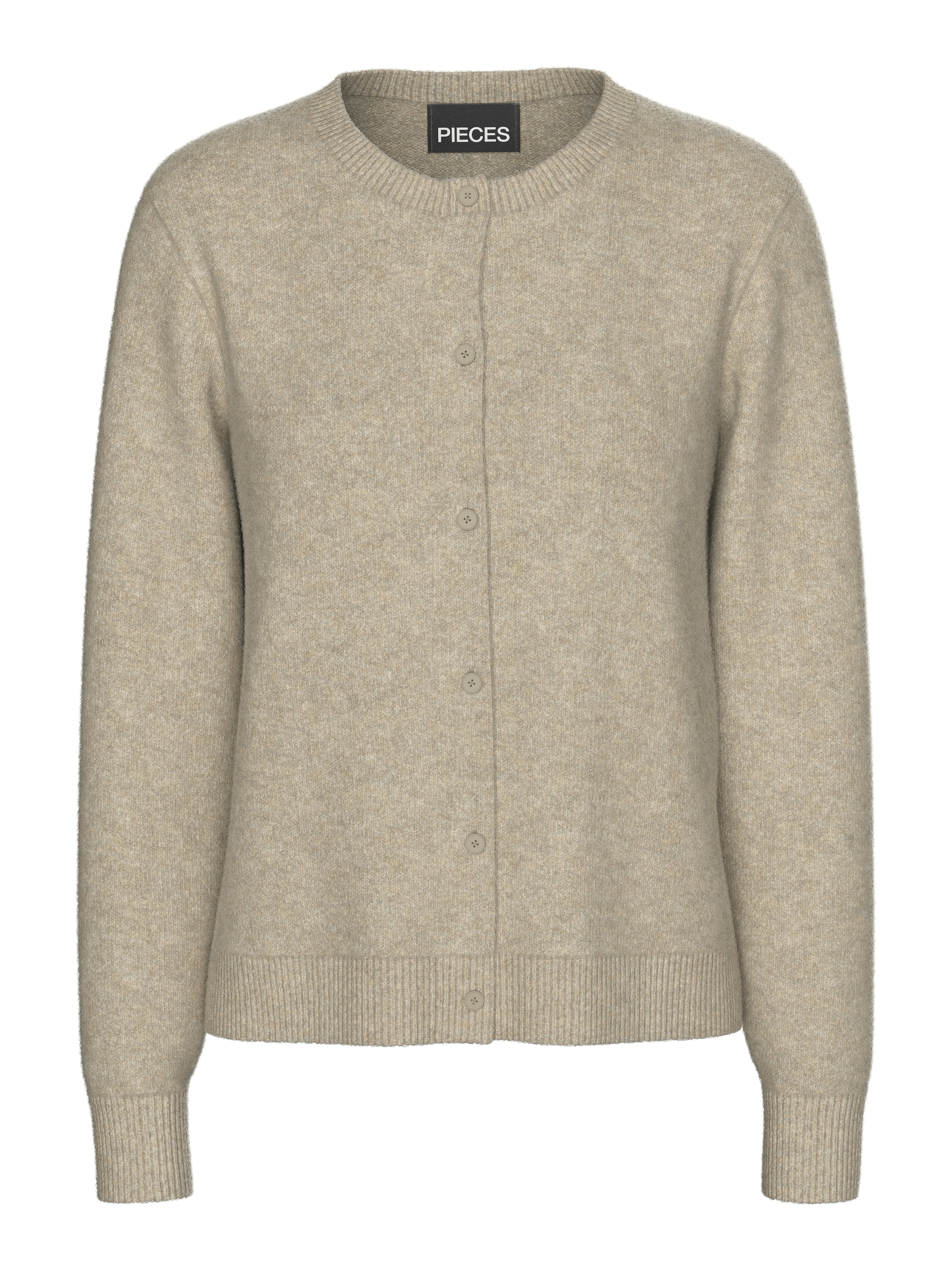 pieces Strickjacke »PCMALOU LS KNIT CARDIGAN NOOS BC« Materialmix, slim fit