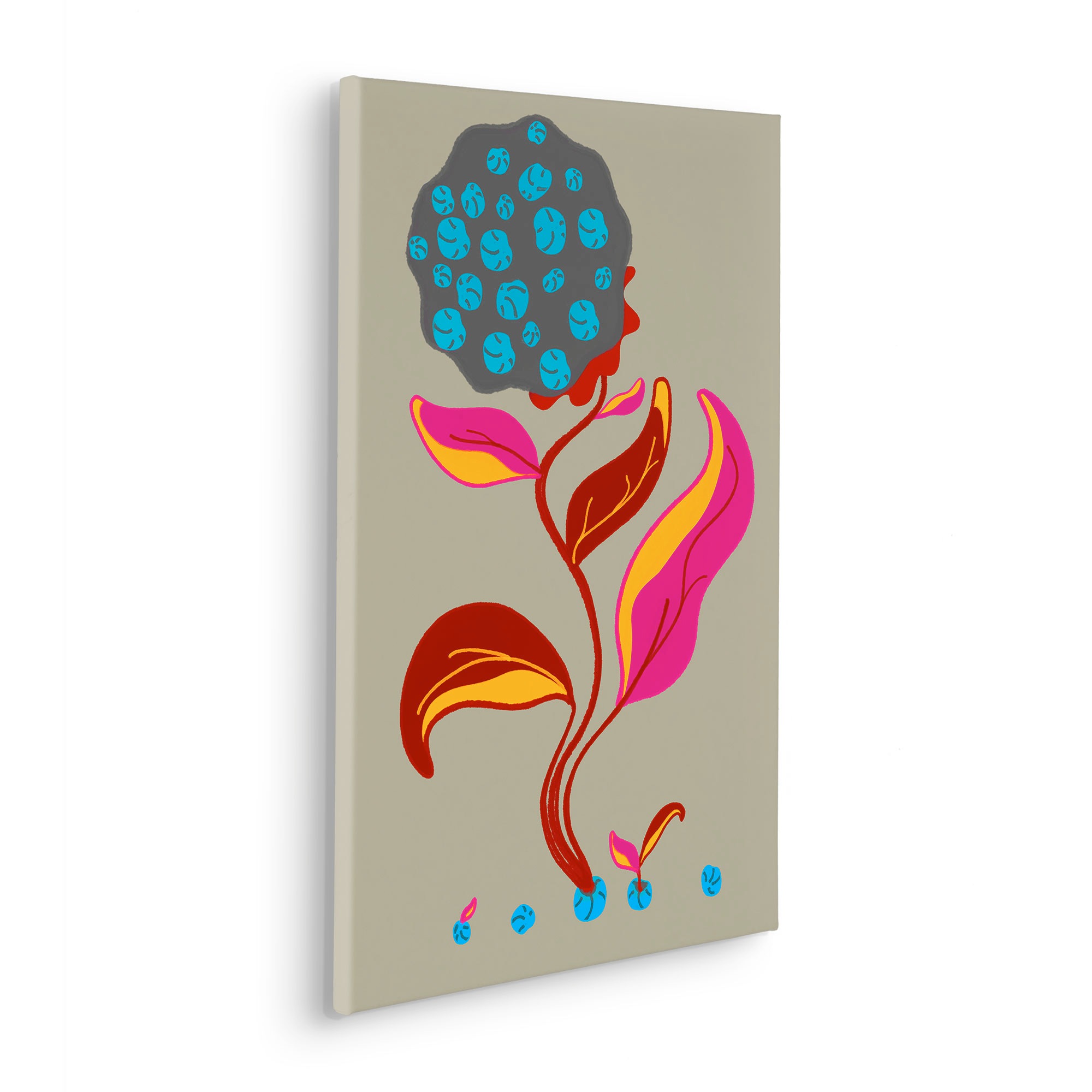 Komar Tableau sur toile »Volcano Seeds - Grösse 40 x 60 cm« 1 cuis tlg. Keilrahmenbild mi Echtholzrahmen