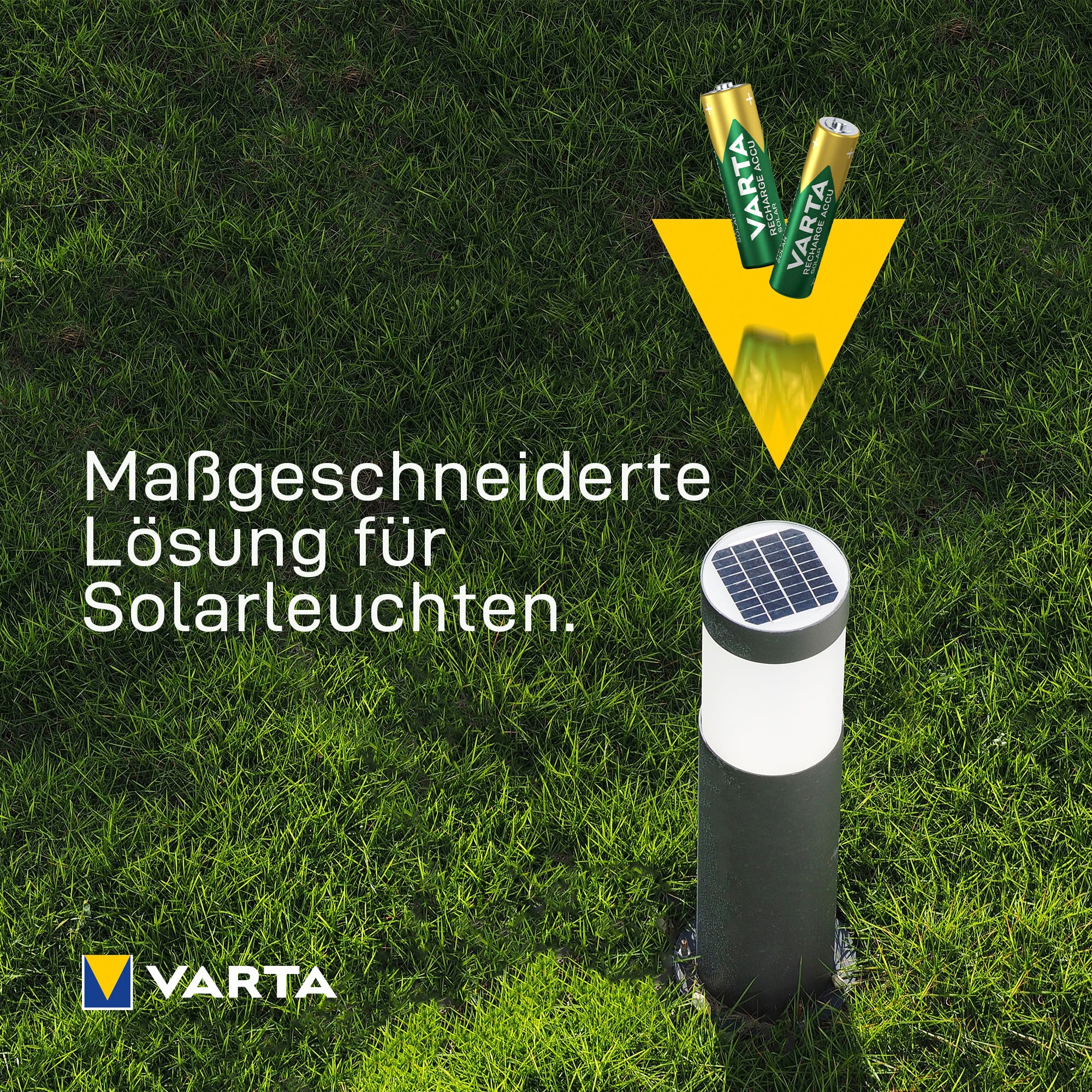 VARTA Akkupacks »8er Pack Recharge Accu Solar AAA 550 mAh«, Micro, AAA, 550 mAh