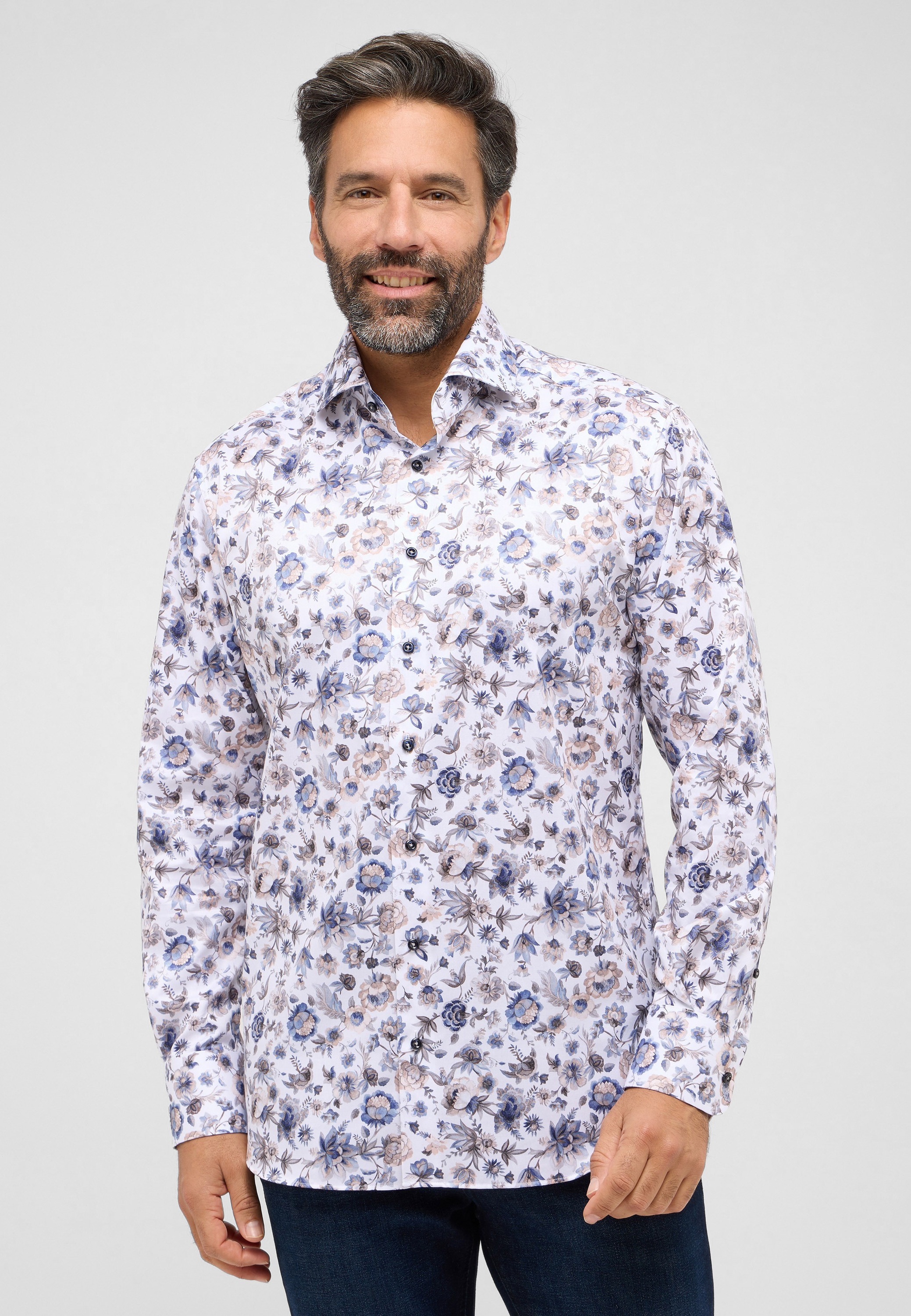 Eterna Langarmhemd »MODERN FIT« NON IRON (bügelfrei)