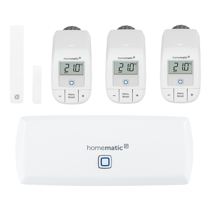 Image of Homematic IP Smart-Home Starter-Set »Raumklima (WLAN) + 2 zusätzliches Heizkörperthermostat basic« bei Ackermann Versand Schweiz