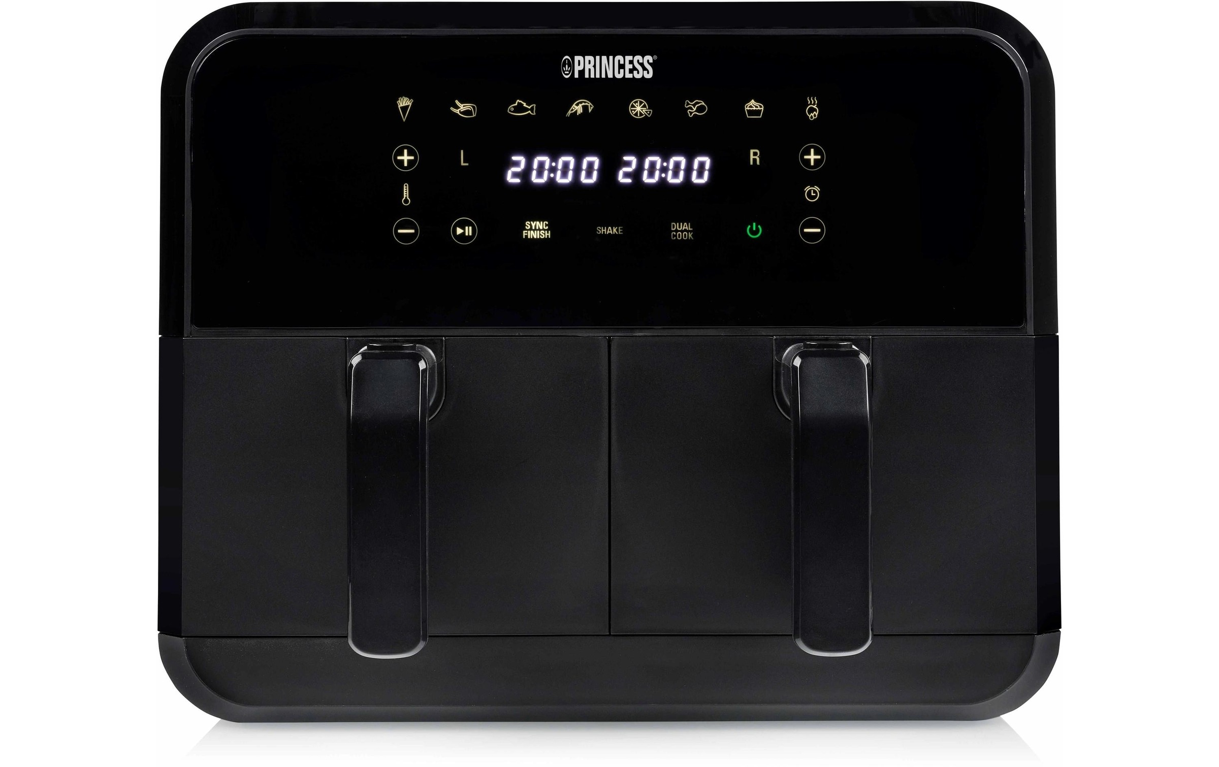 PRINCESS Heissluftfritteuse »182068 Double Basket Airfryer 8 l«, 2400 W