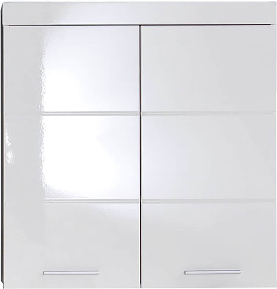 welltime Armoire suspendue »Avena« Badschrank breit mit verstellbaren Böden - Masse (B/T/H) 73/23/77 cm