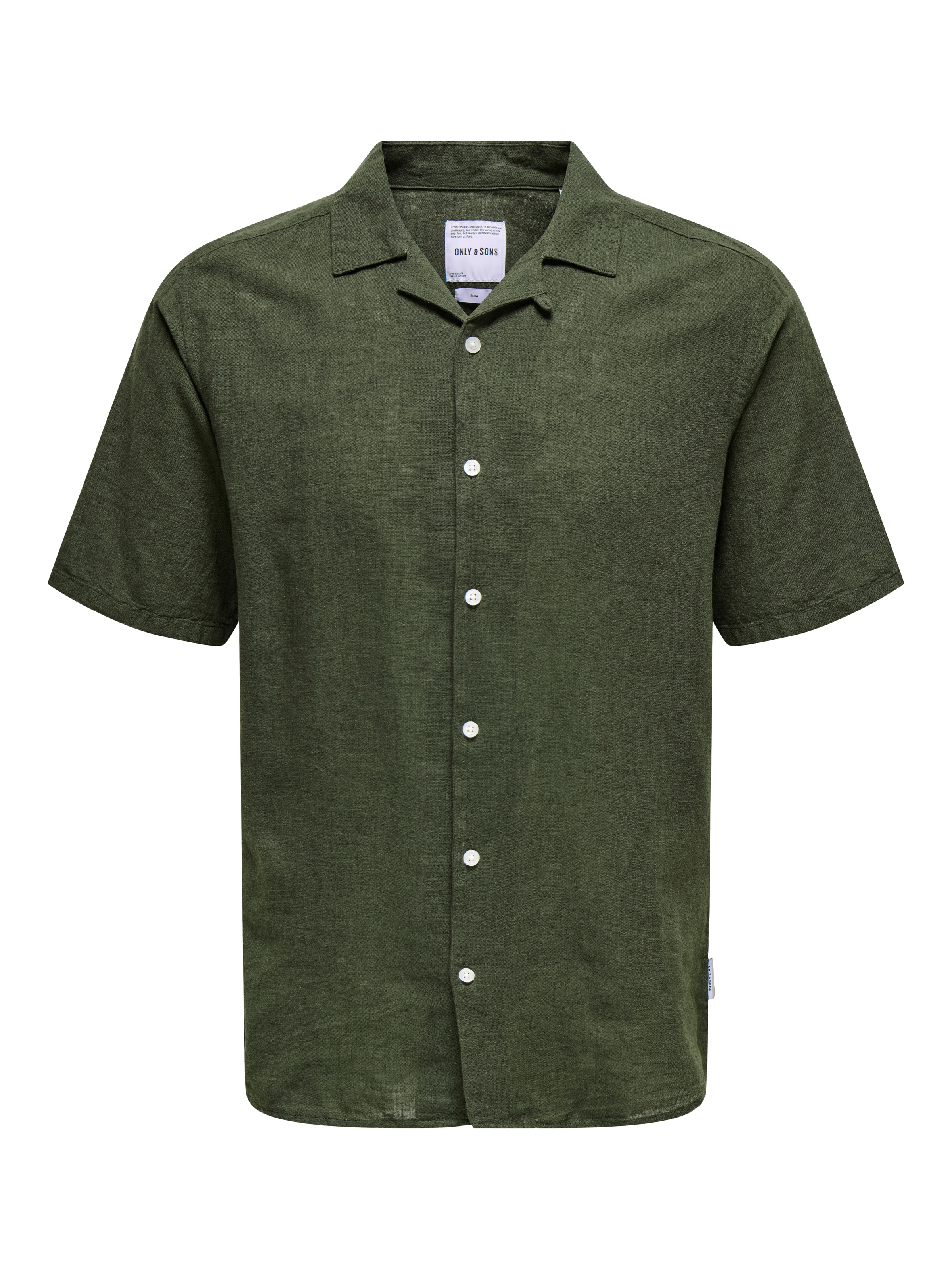 ONLY & SONS Kurzarmhemd »ONSCAIDEN SS SOLID RESORT LINEN NOOS«