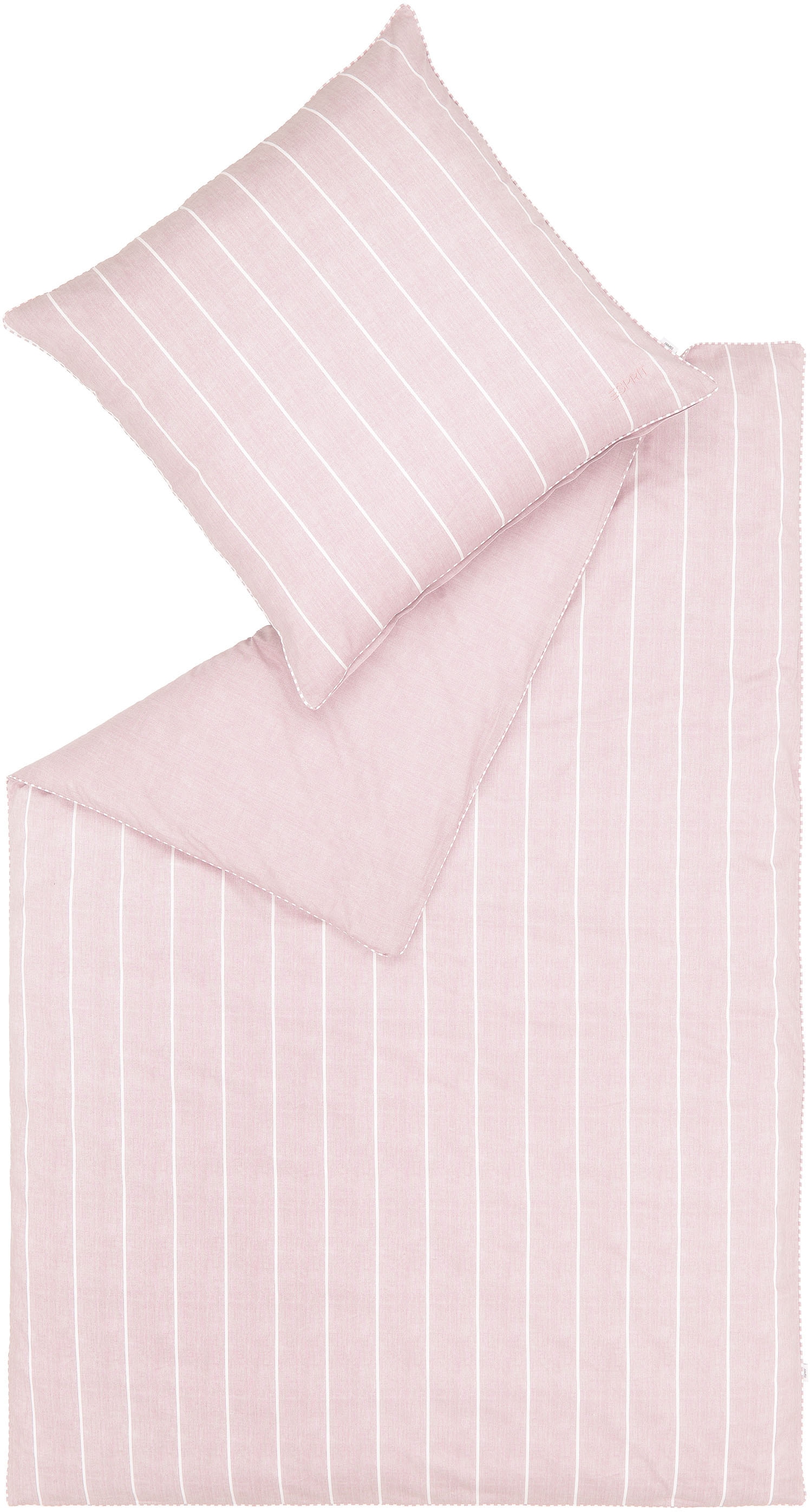 Image of Esprit Bettwäsche "Harp Stripe in Gr. 135x200, 155x220 oder 200x200 cm" 3 Stk. Bettwäsche aus Baumwolle, gestreifte Bettwäsche mit Wendeoptik