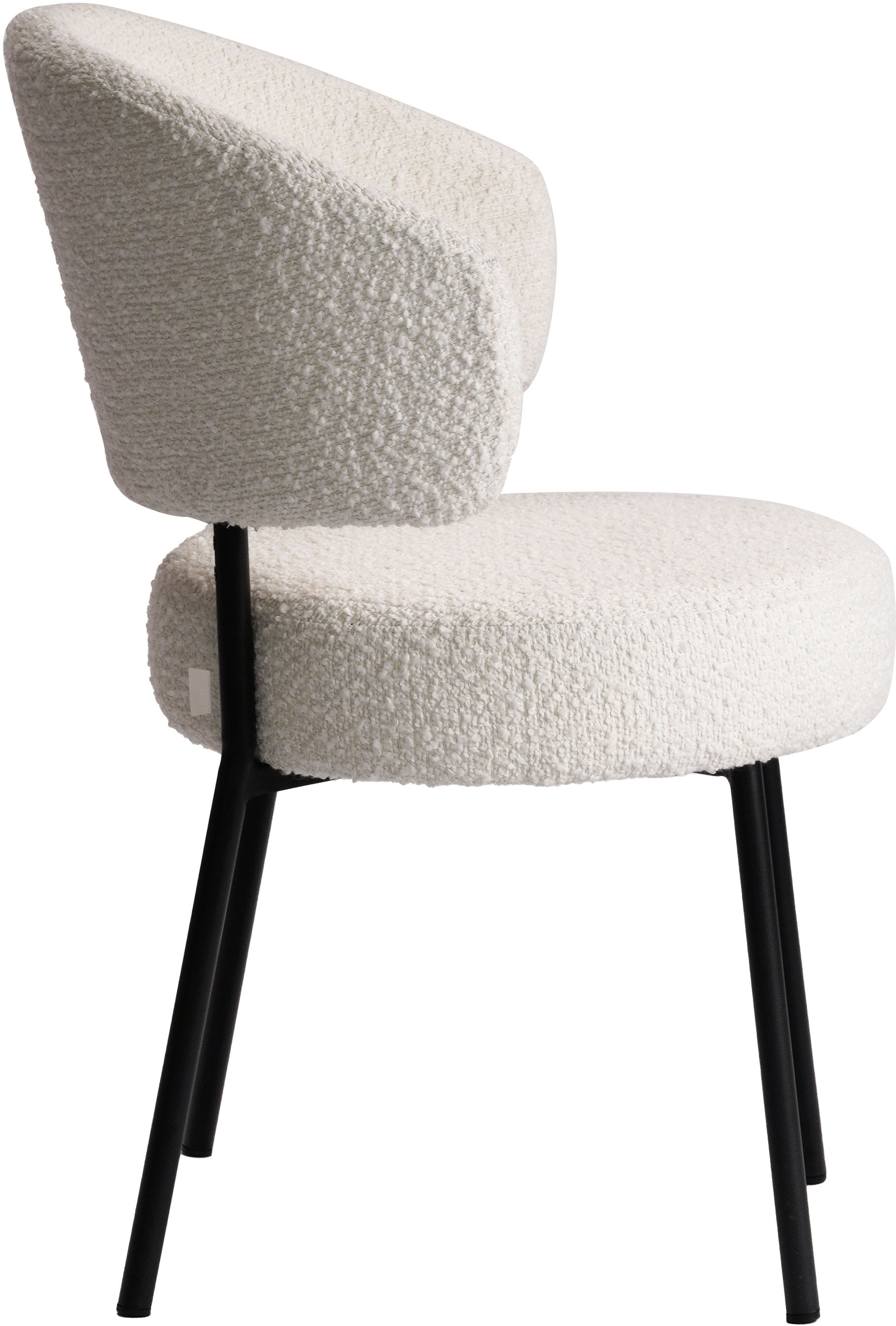 LeGer Home by Lena Gercke Chaise de salle à manger »Sölve« (Set) 2 cuisBoucle Bezugsstoff, Metallgestell, Sitztiefe 48 cm