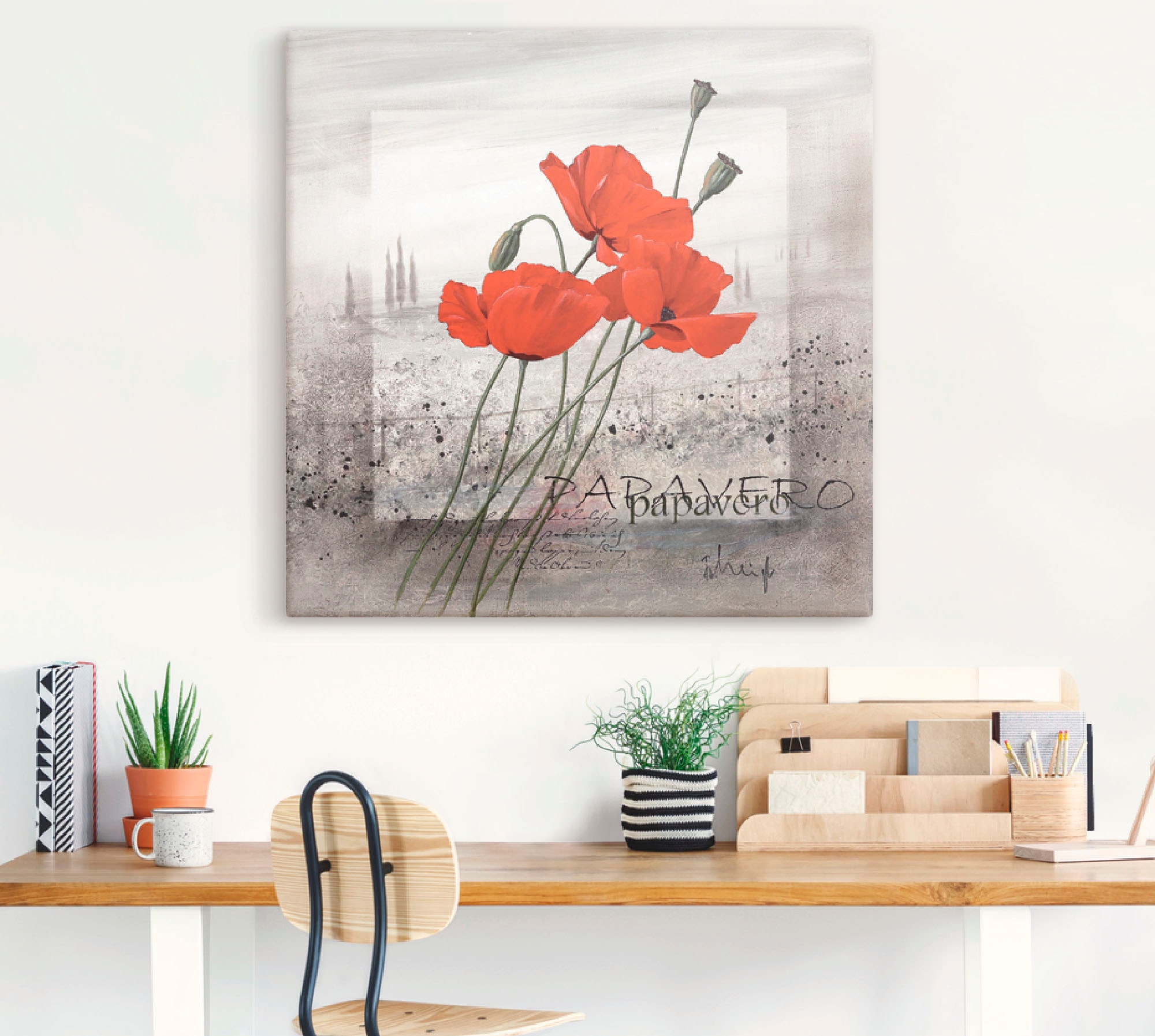 Artland Wandbild »Mohnblumen«, oder versch. kaufen (1 Leinwandbild, St.), in Grössen Wandaufkleber Blumen, Poster als