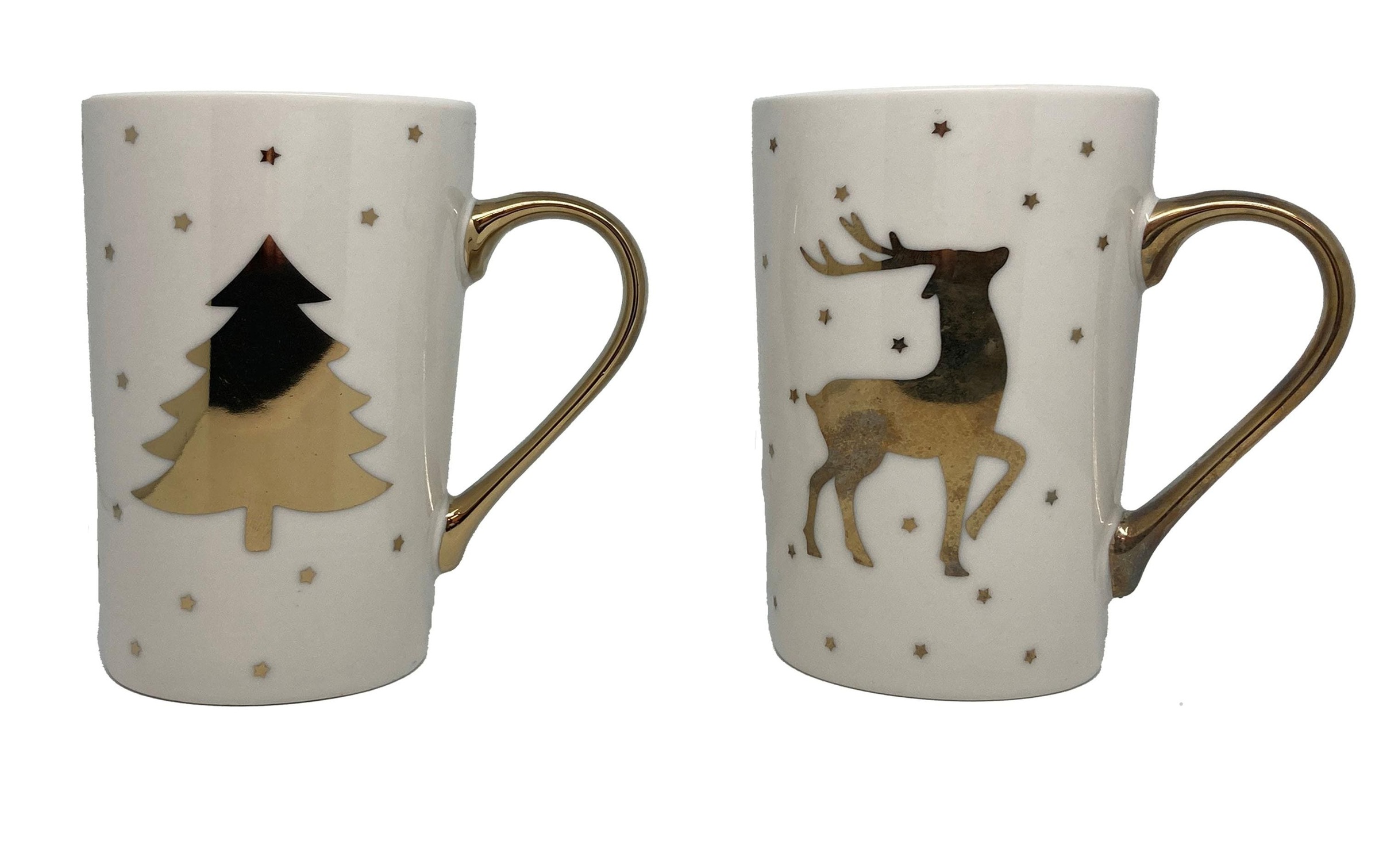 Image of Tasse "Dameco Hirsch und Tanne 430 ml, 2 Stück,"