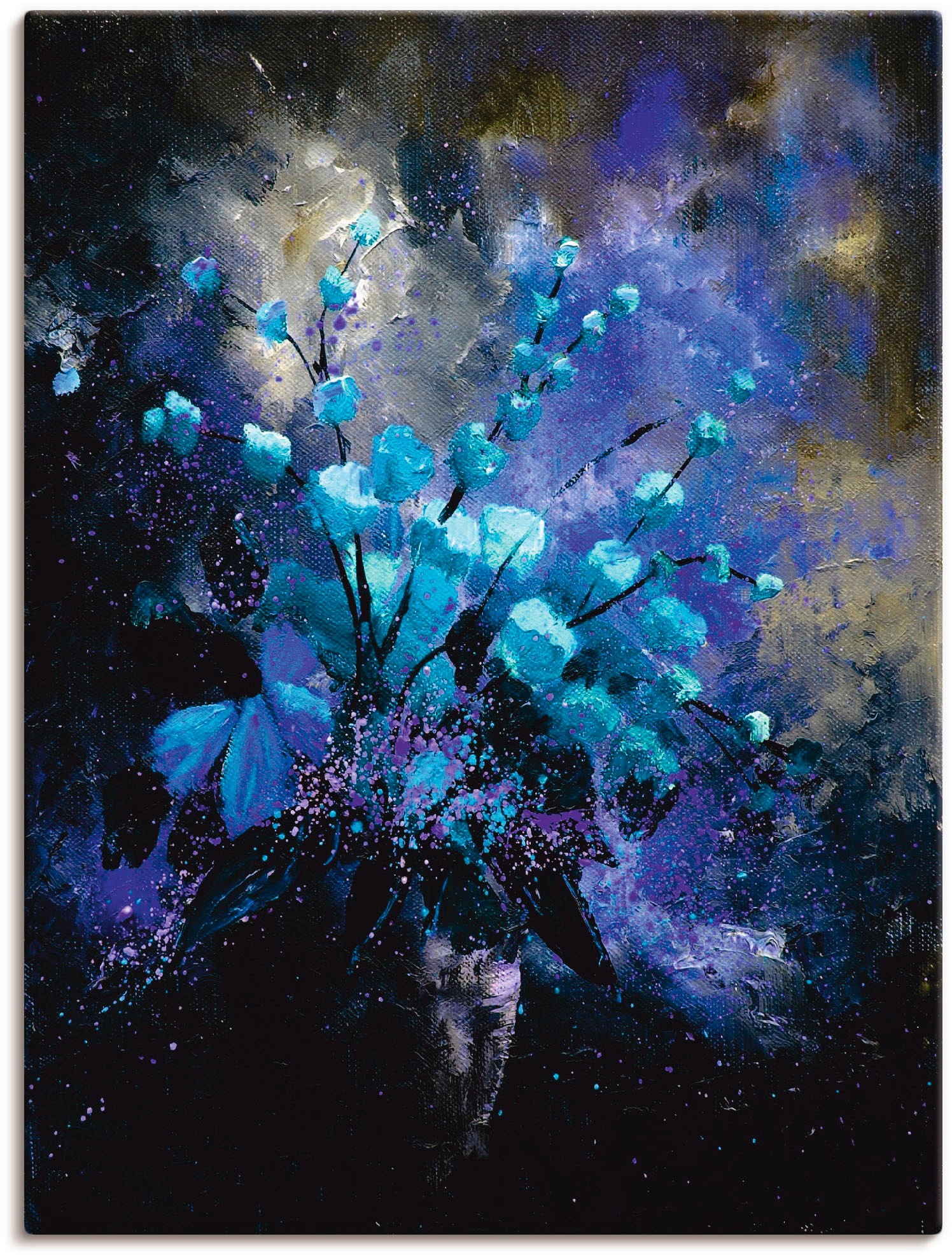 Image of Artland Leinwandbild "Stillleben Blumen II" Arrangements 1 Stk. tlg. auf Holzrahmen gespannt
