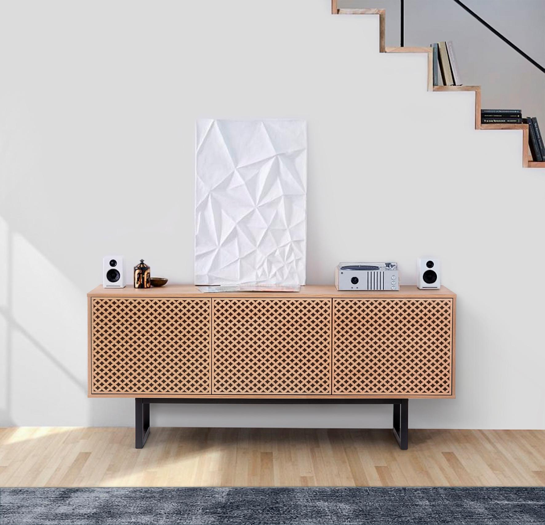 Image of Woodman Sideboard »Malena«, Breite 175 cm, mit besonderem Print, mit Push-to open Funktion bei Ackermann Versand Schweiz