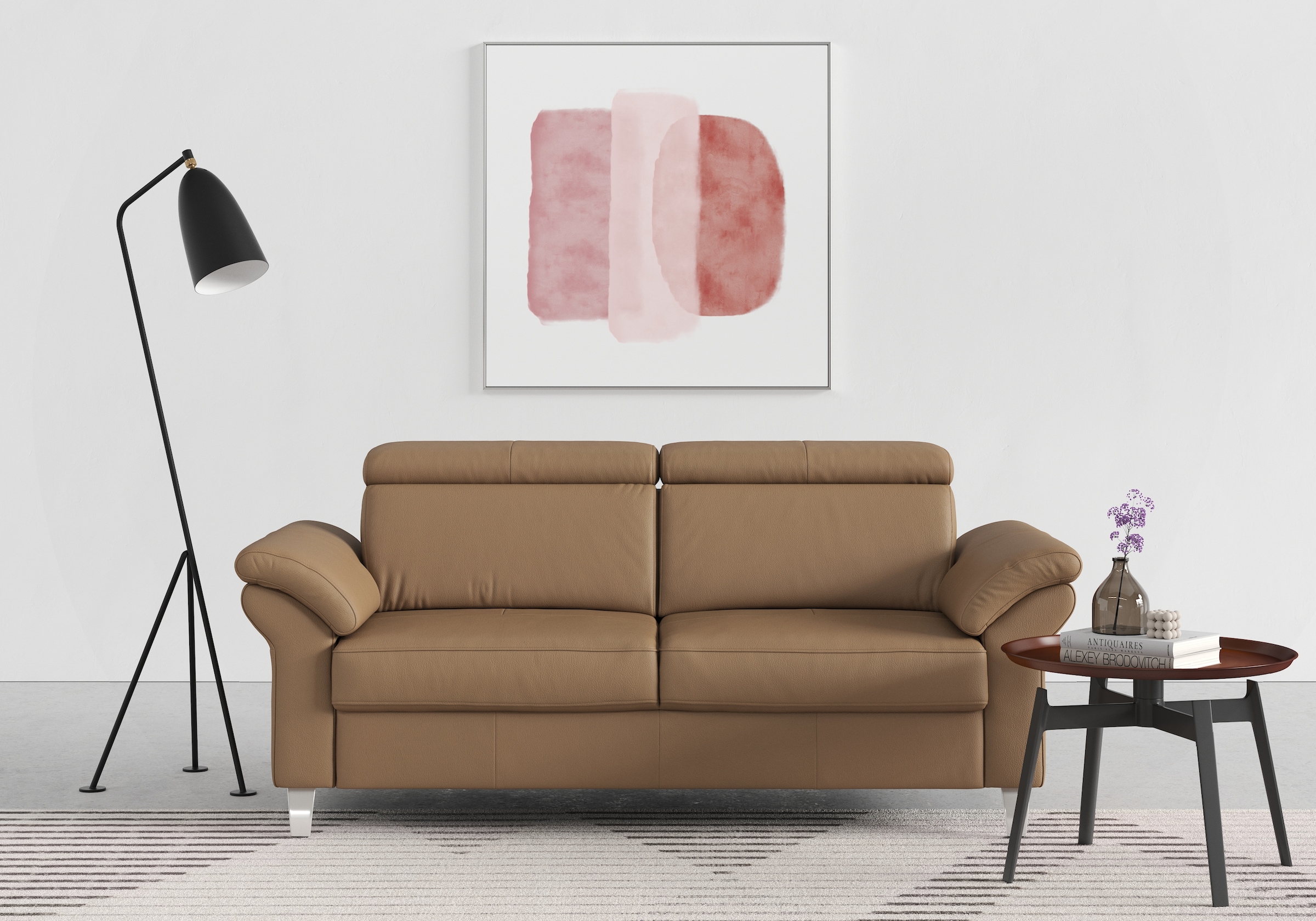 Image of sit&more 2,5-Sitzer "Arngast" inklusive Federkern und Kopfteilverstellung