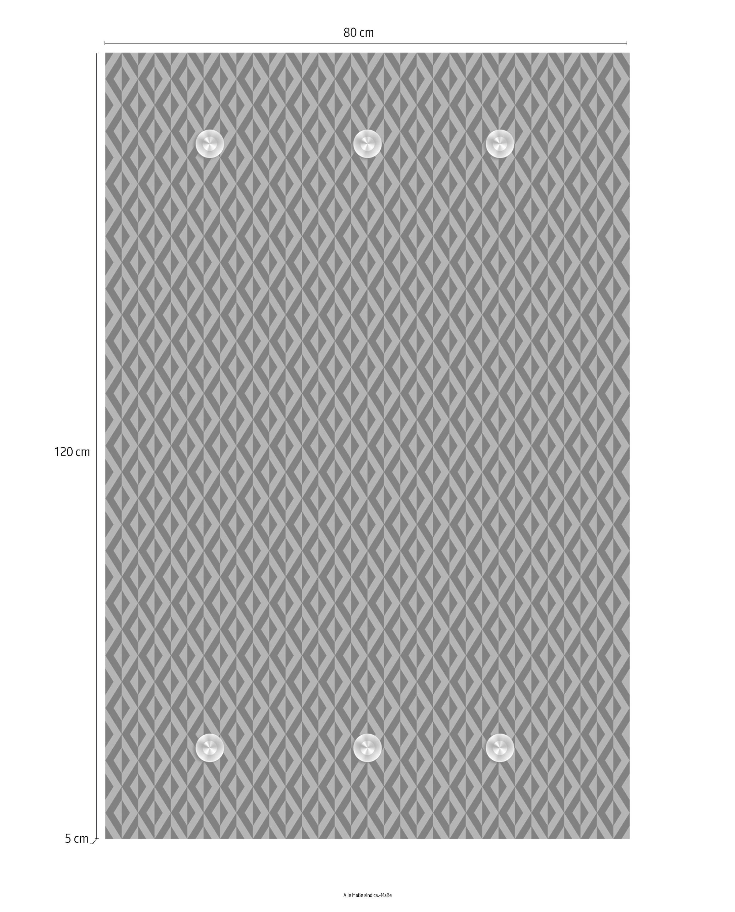 queence Barre de penderie »Muster« mit 6 Haken, 80 x 120 cm