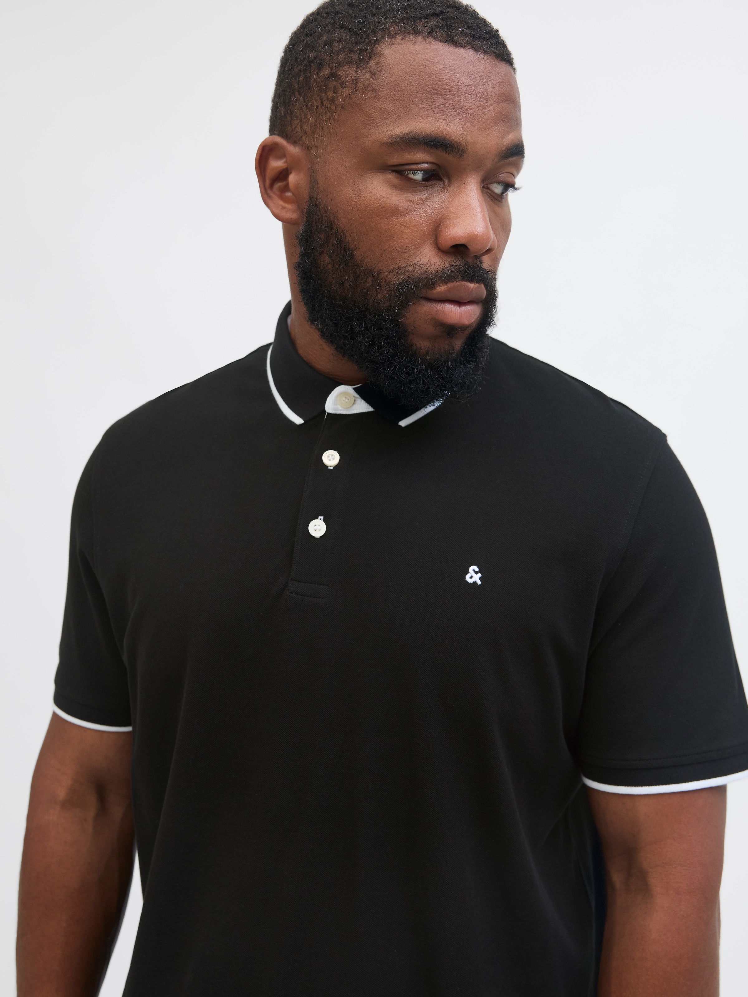 Jack & Jones PlusSize Polo »JJEPAULOS POLO SS NOOS PLS« Baumwolle, regular fit