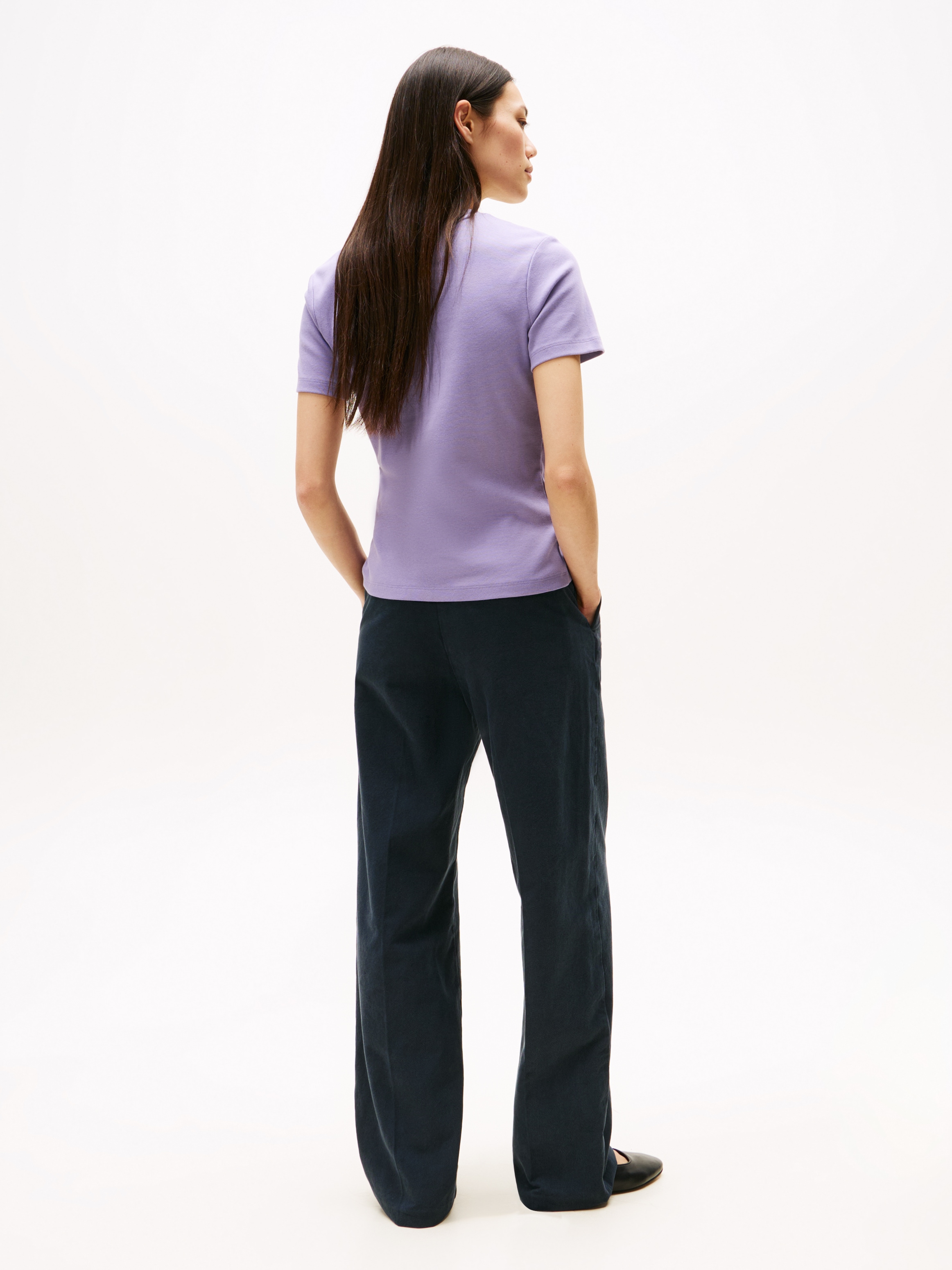 Tommy Hilfiger T-Shirt »SLIM CODY C-NK SS«, mit Logostickerei