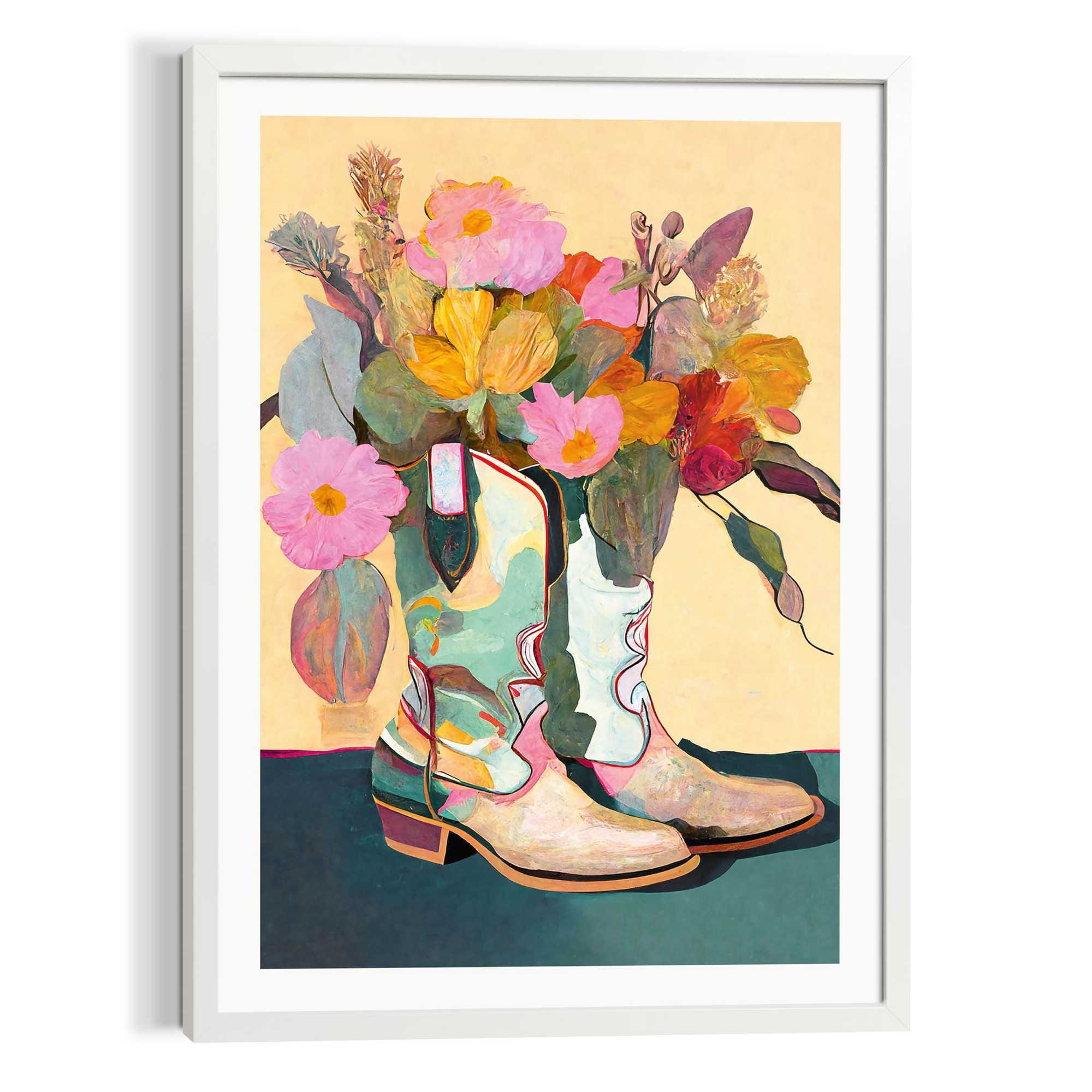 Image of Reinders Leinwandbild "Flower Boots"