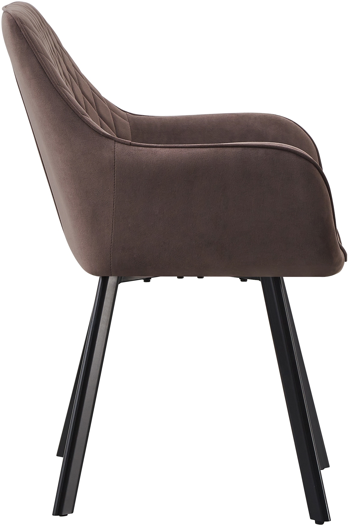 SalesFever Essgruppe »Designstarke Essgruppe«, (Set, 5 tlg.), Tischplatte mit rauer Balken-Oberfläche, Rücken mit Rautensteppung