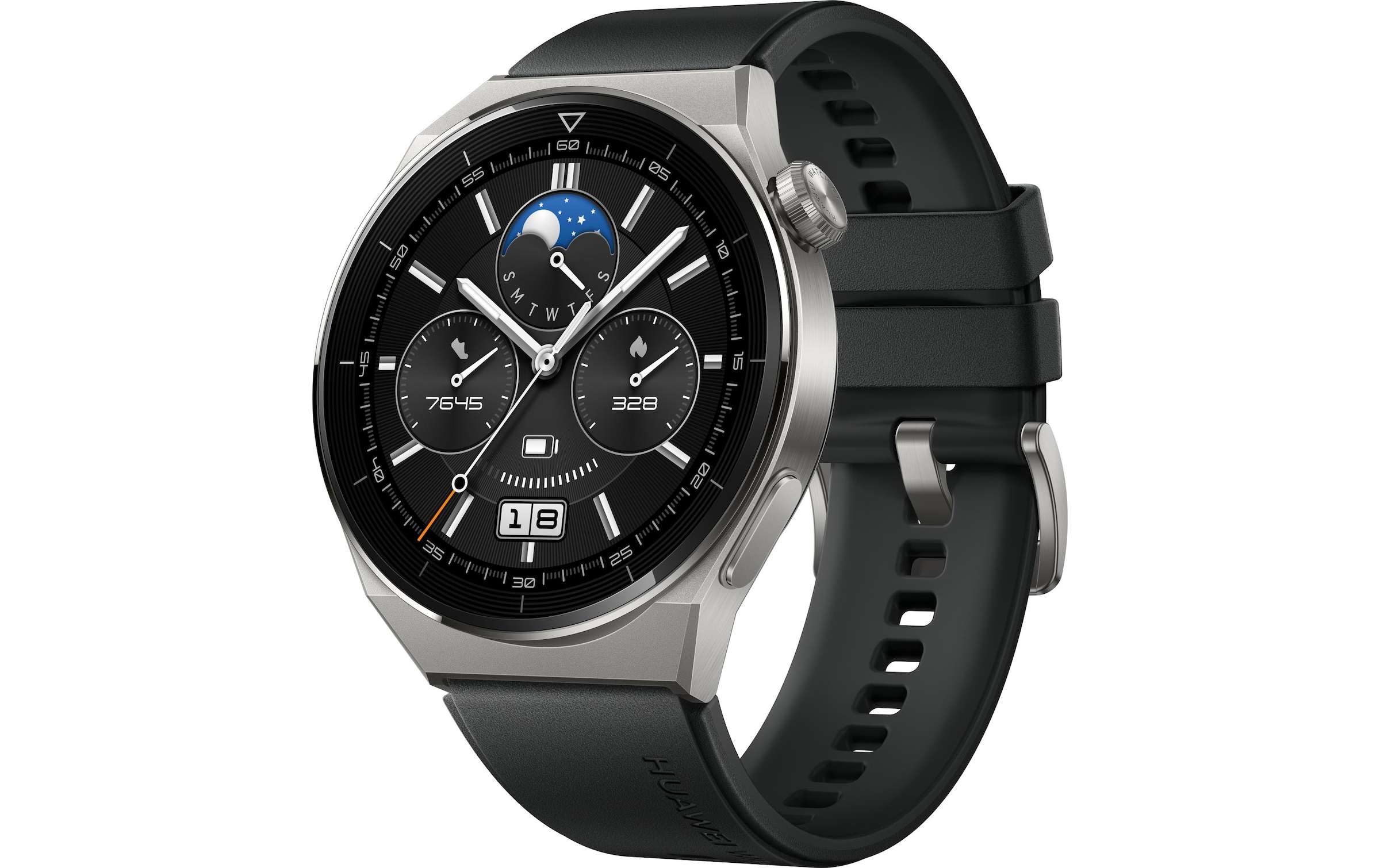 Smartwatch »GT3 Pro 46 mm Black«, (Harmony OS)