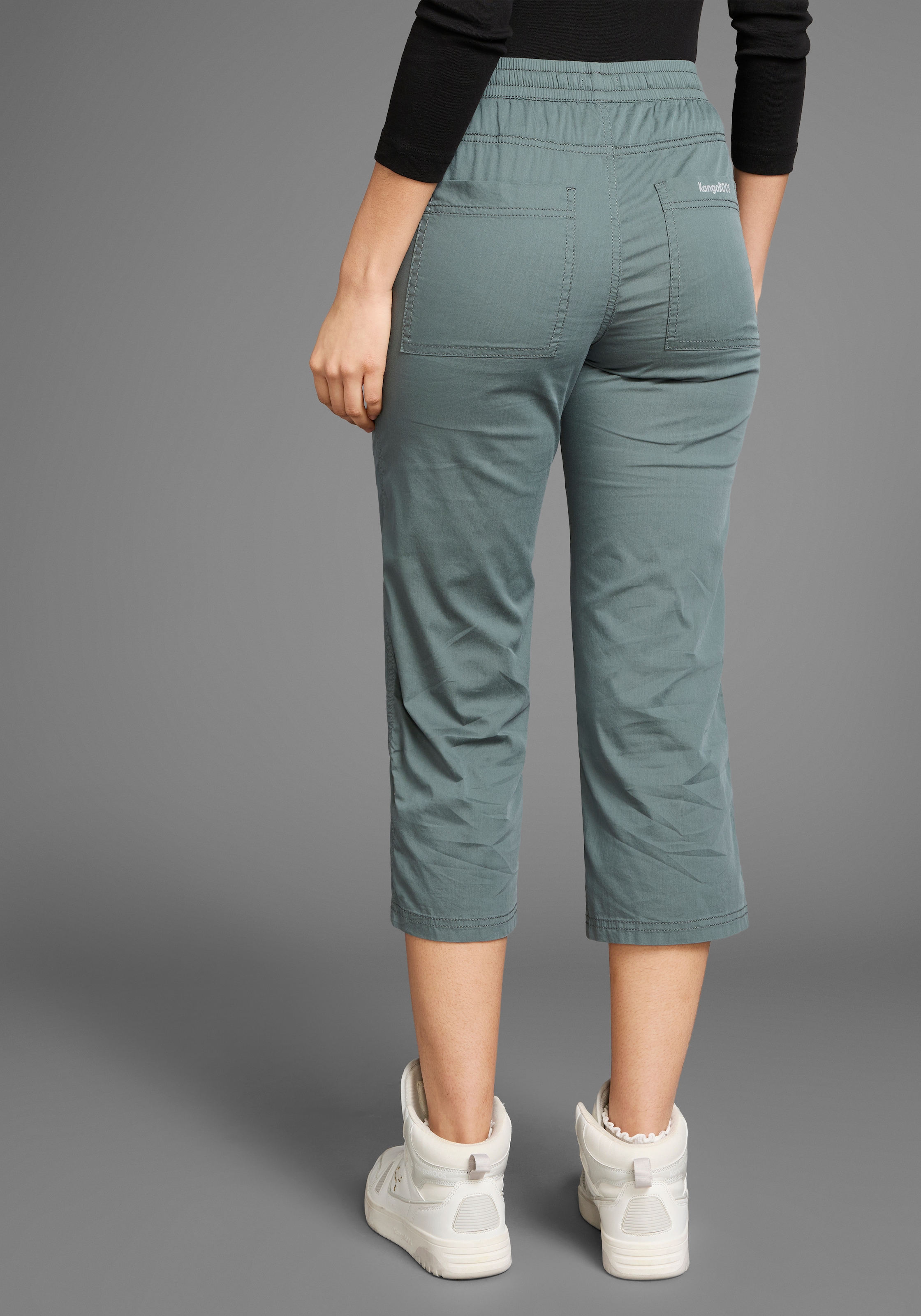KangaROOS 3/4-Hose, sportliche Capri mit elastischem Bund