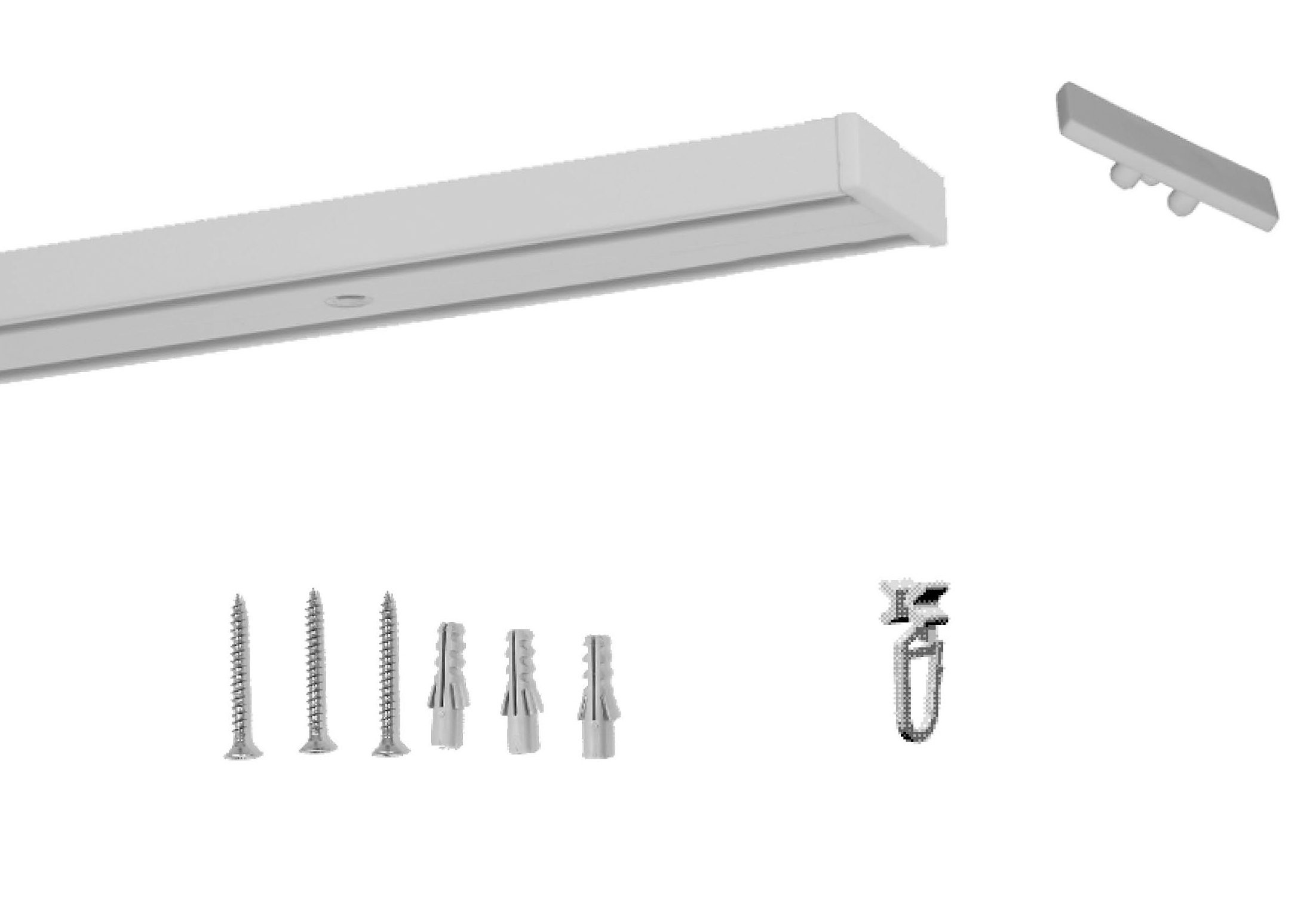 Image of indeko Schienensystem »Objektschiene«, 2 läufig-läufig, Wunschmasslänge bei Ackermann Versand Schweiz
